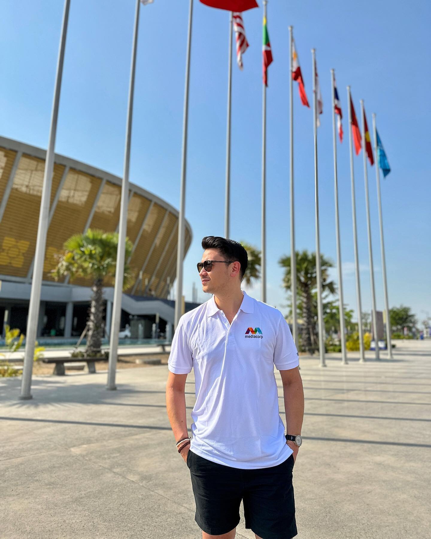 Hello from Cambodia! 🇰🇭
Here hosting #SEAGames2023 for @mediacorp and so far it&rsquo;s been crazy hot and a crazy amount of fun! 🥵🙌🏻
Catch our live coverage every day on Channel 5 and @mewatch.mediacorp! 

#32ndSEAGames #mediacorp32ndSEAGames #