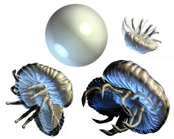 Compiled poses and assets pre-compositing
