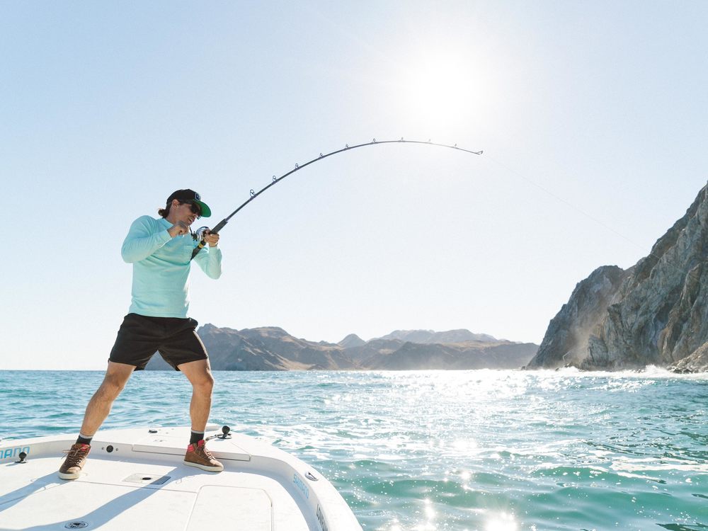   Randy Spizer lays into one on the bow.  