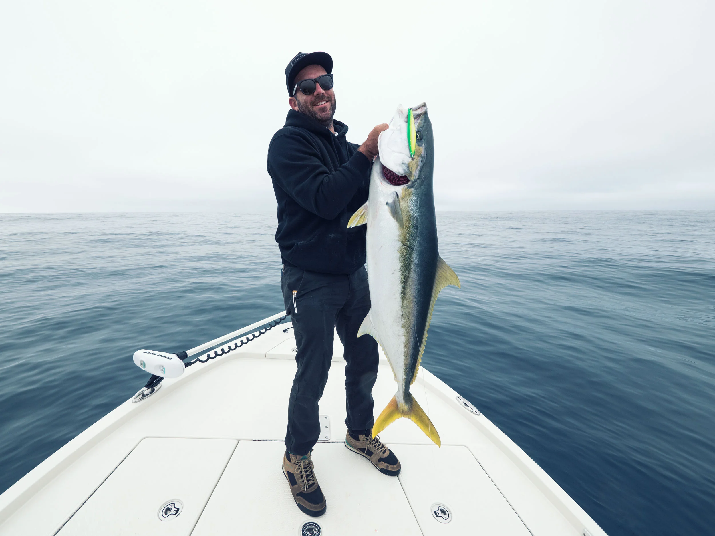 Aggressively feeding jacks of significant size were mauling heavy metal as it was wound back toward the boat.