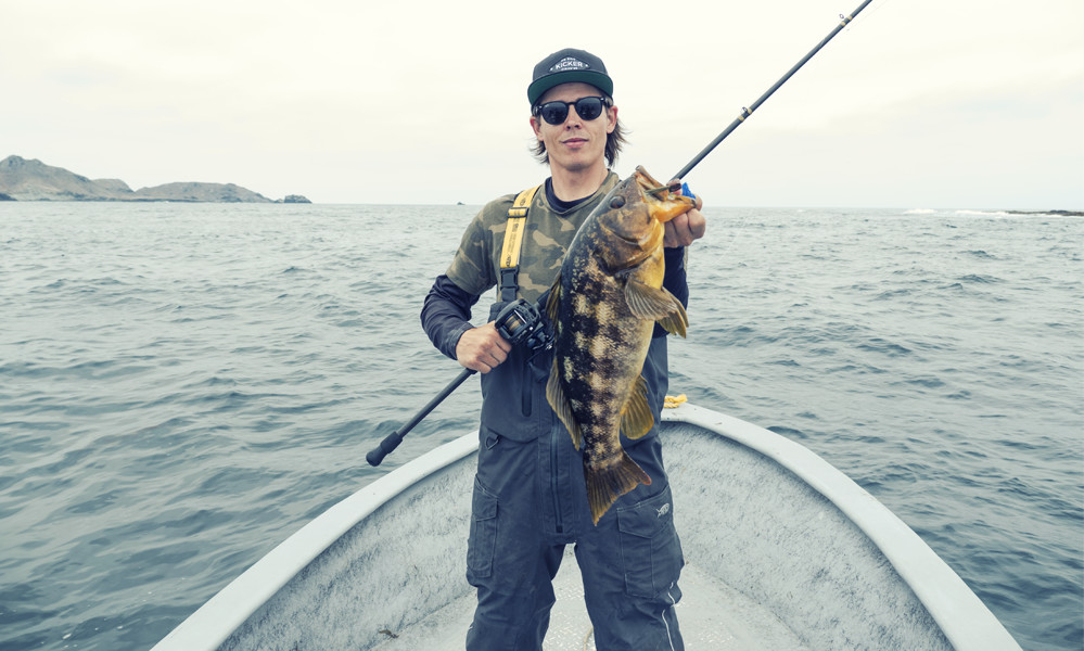  Randy on that swimbait bite at Isla Benitos. 