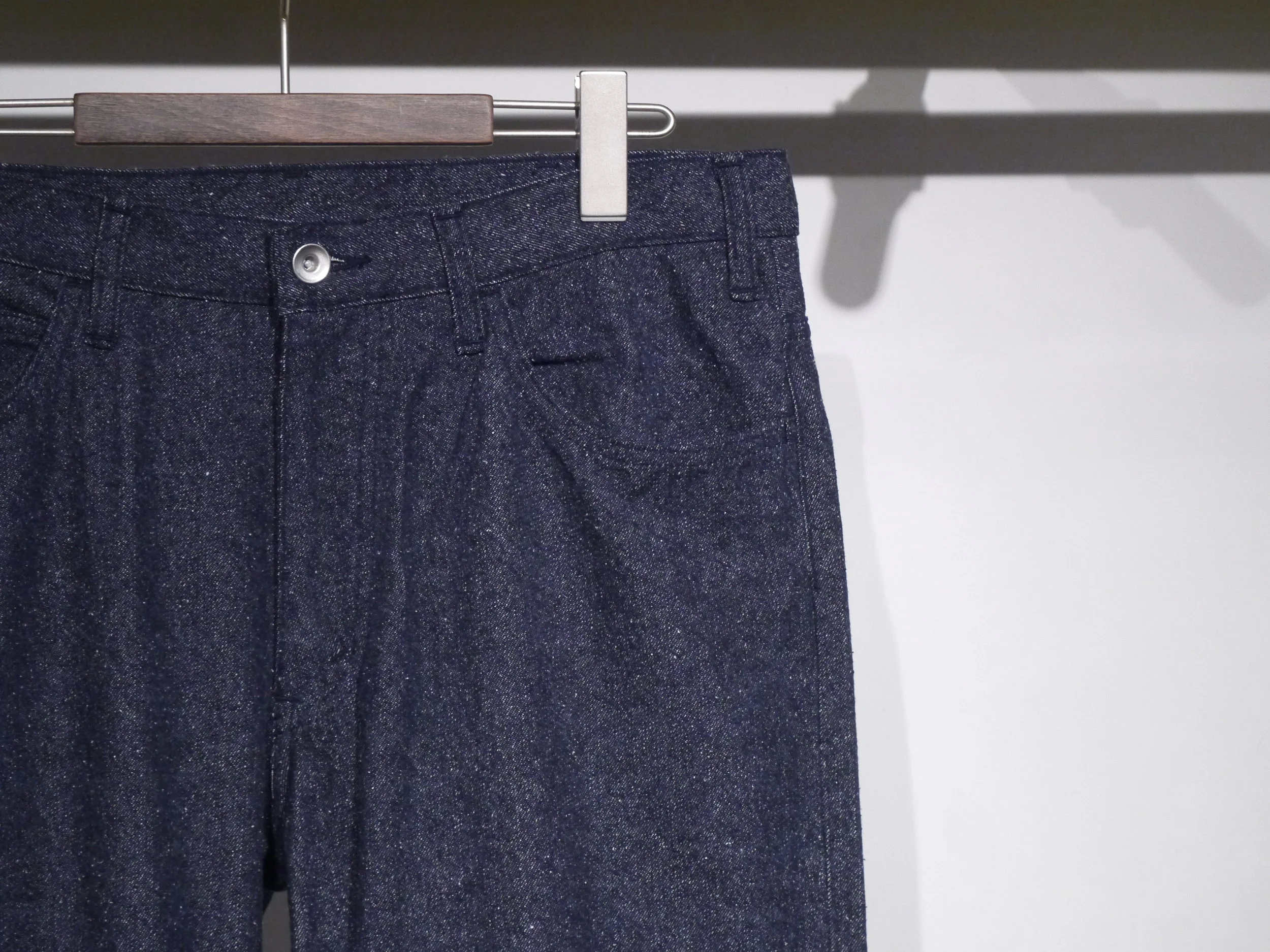 AURALEE SILK DENIM PANTS