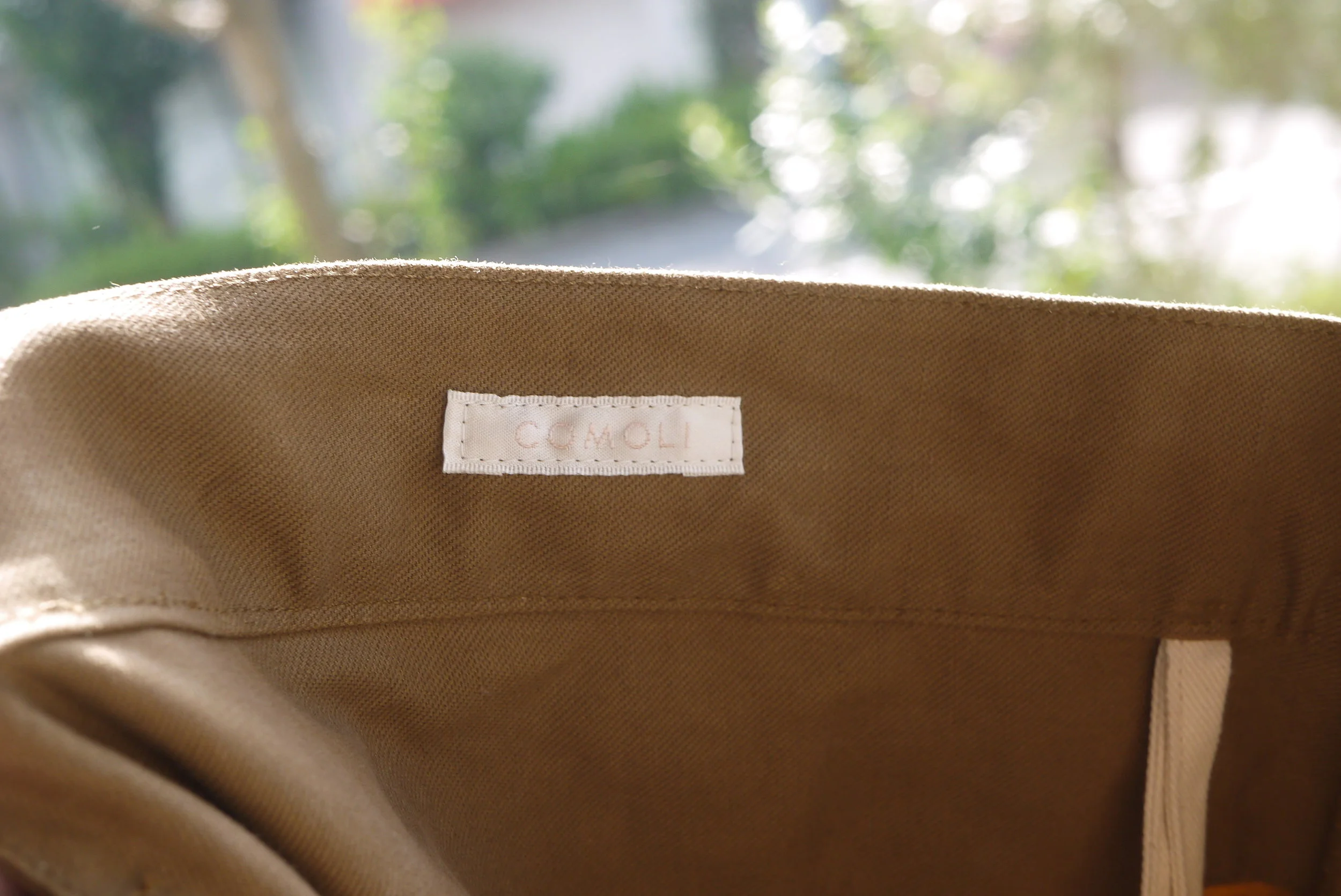 COMOLI COTTON LINEN OVER PANTS