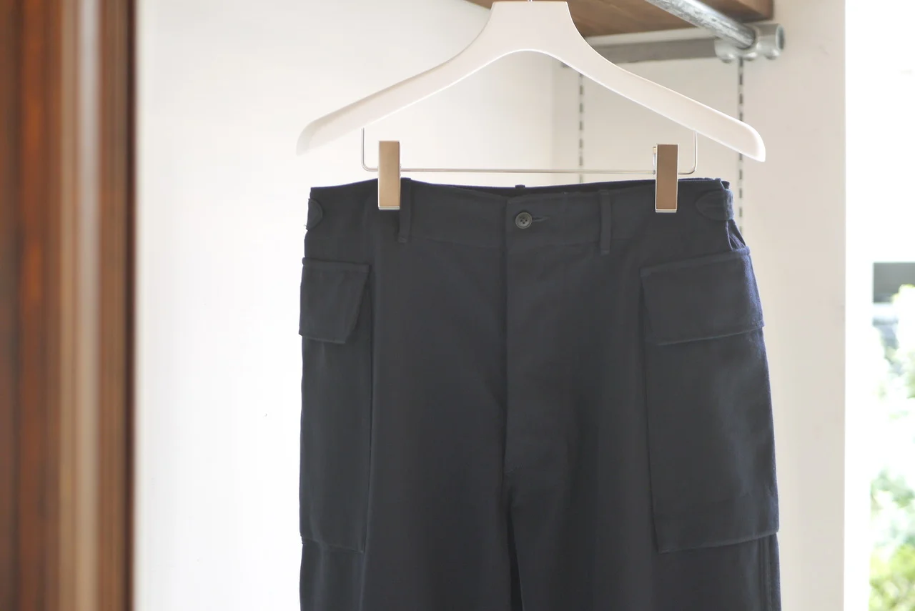 COMOLI WOOL NYLON MILITARY PANTS