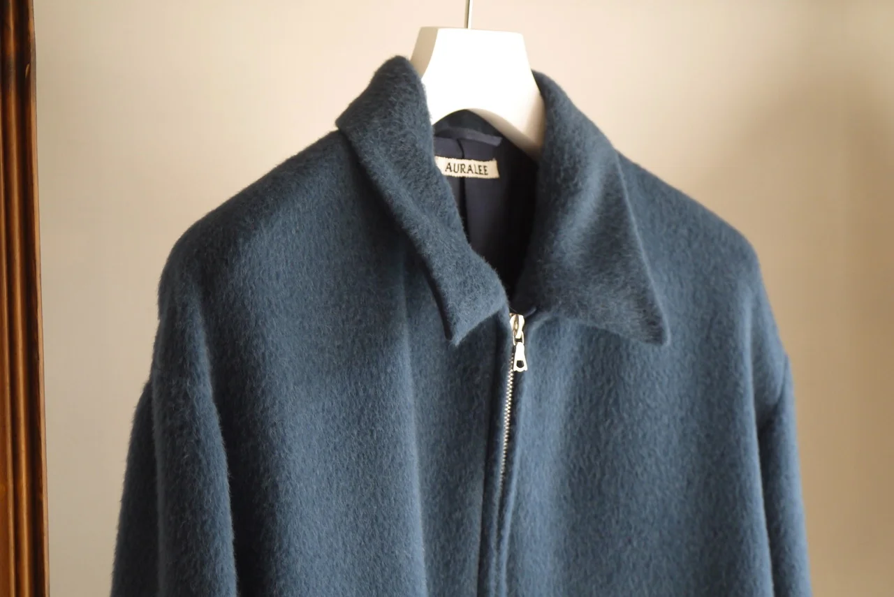 【AURALEE】ベビーアルパカ ジャケット AURALEE（オーラリー）の「AURALEE BABY ALPACA ZIP BLOUSON