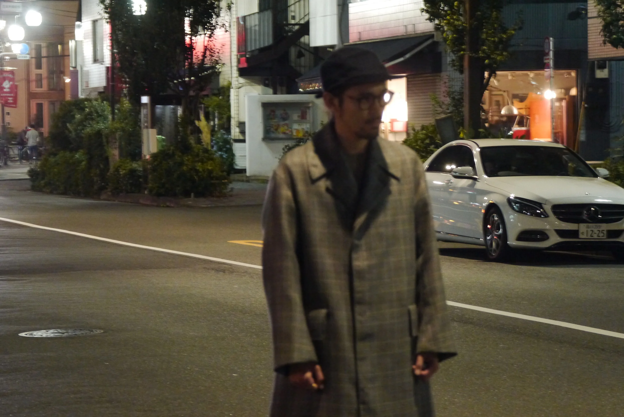 AURALEE DOUBLE FACE CHECK LONG COAT