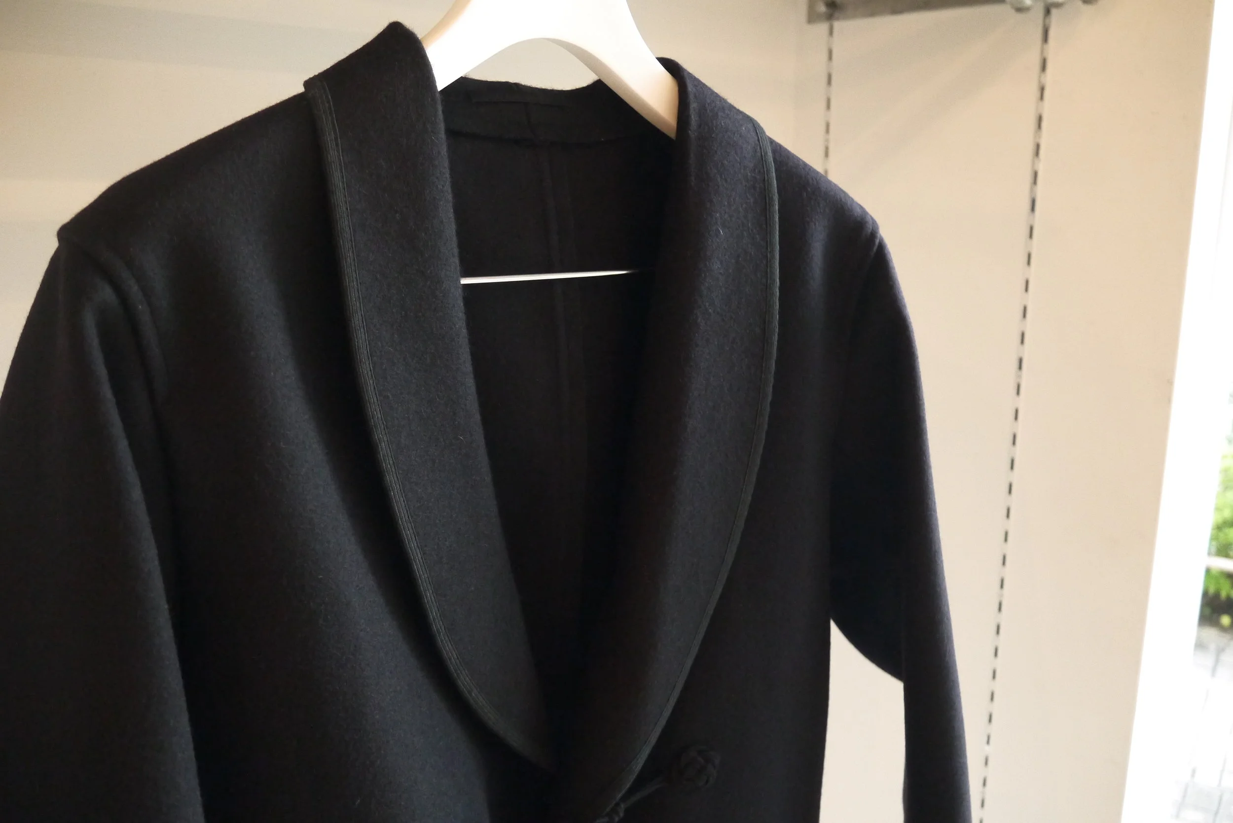 COMOLI MELTON SMOKING JACKET 