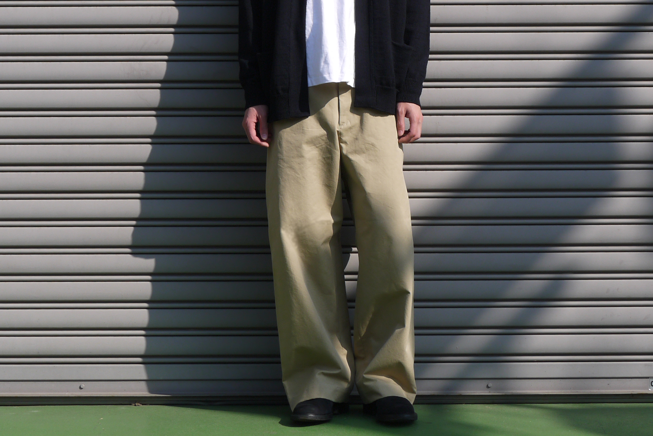 AURALEE WASHED FINX LIGHT CHINO WIDE PANTS — TF Blog