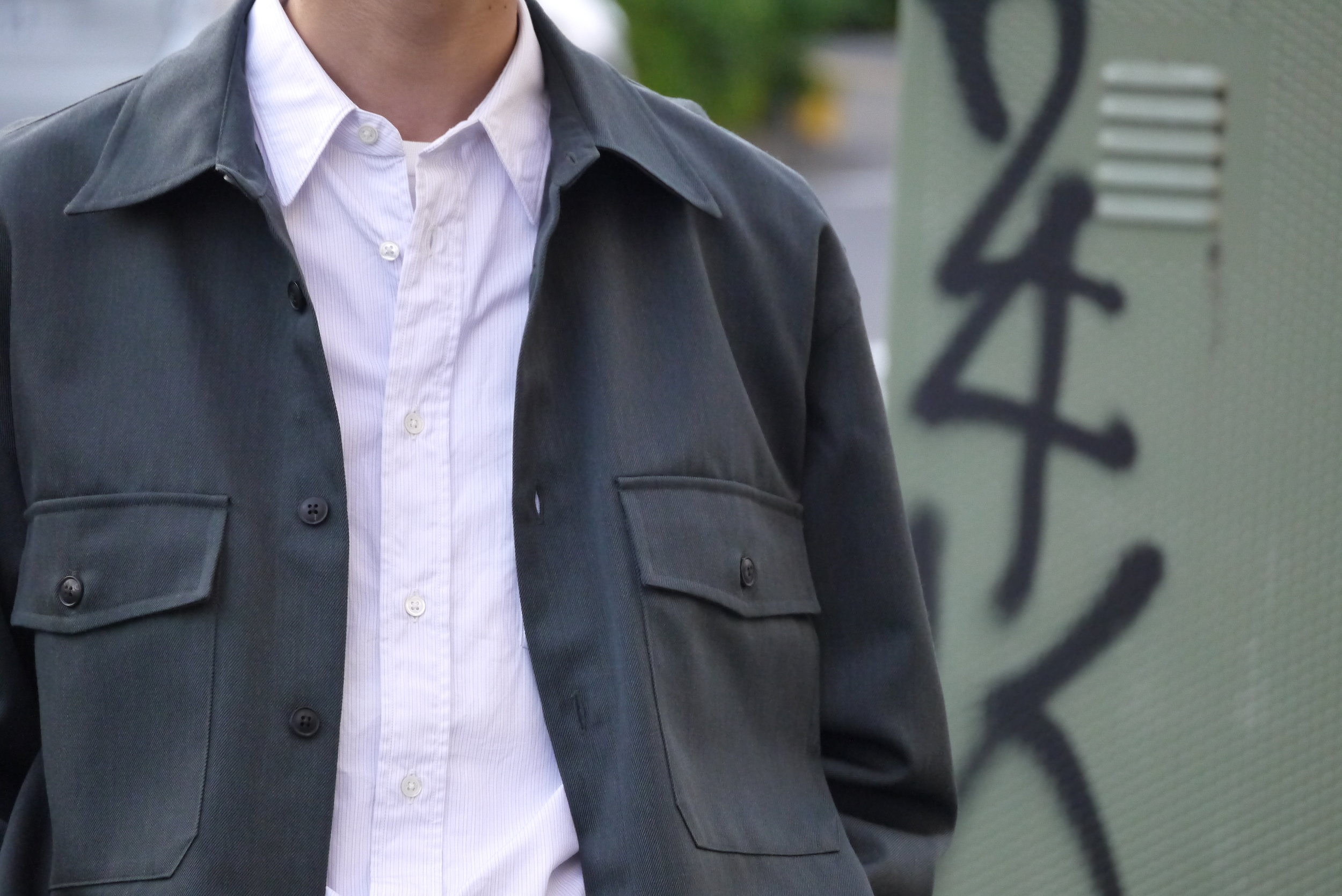 AURALEE WOOL KID-MOHAIR GABARDINE SHIRTS / NARROW SLACKS — TF Blog