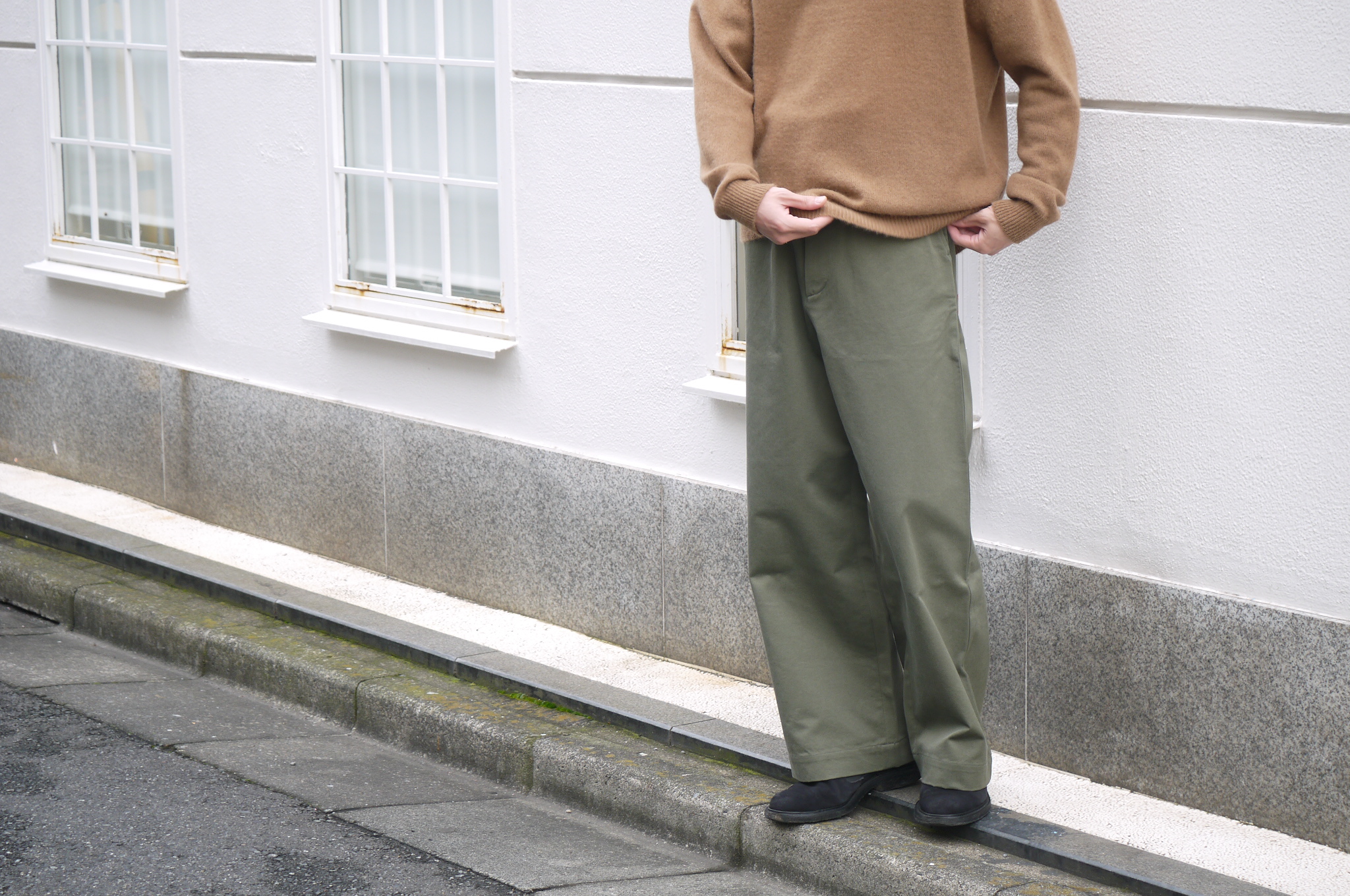 AURALEE WASHED FINX CHINO WIDE PANTS — TF Blog