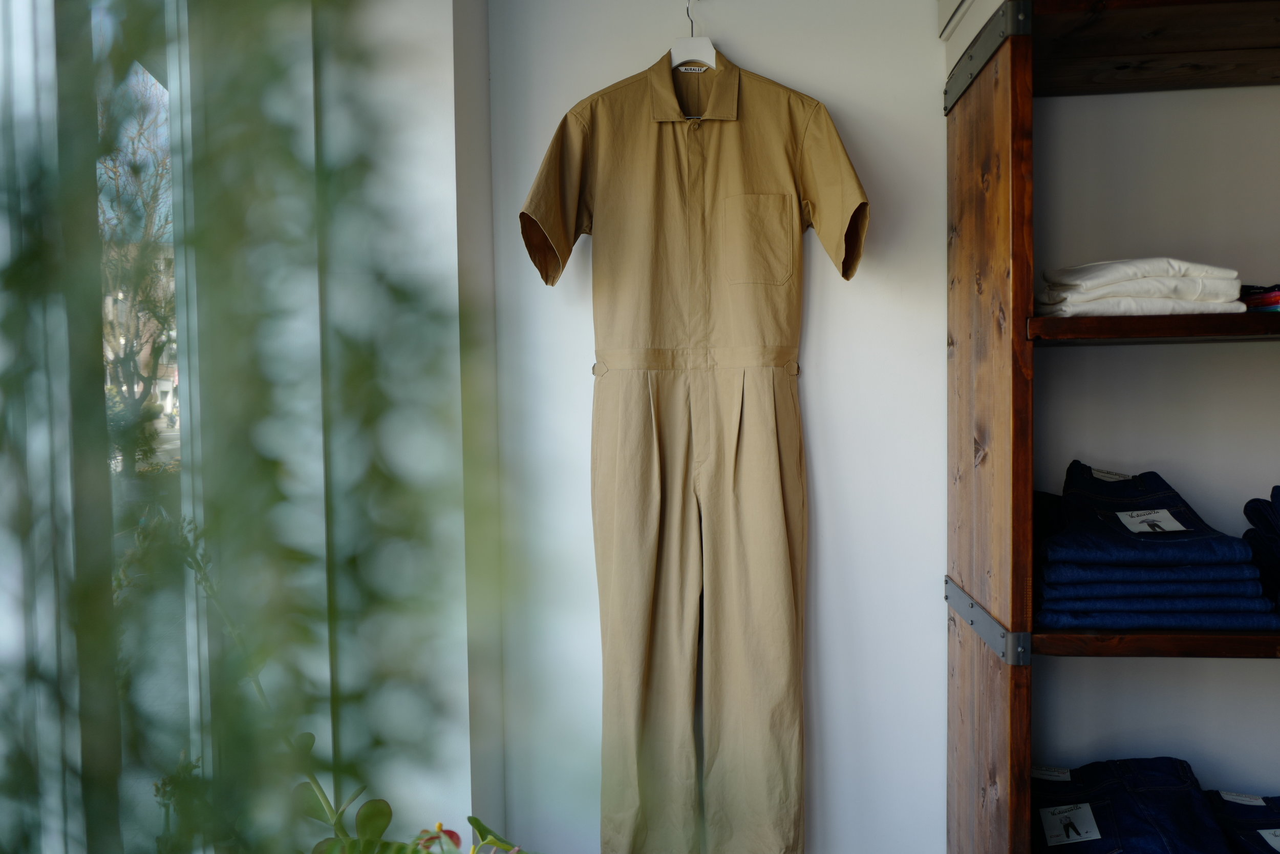 AURALEE WASHED CAVALRY TWILL JUMPSUIT — TF Blog