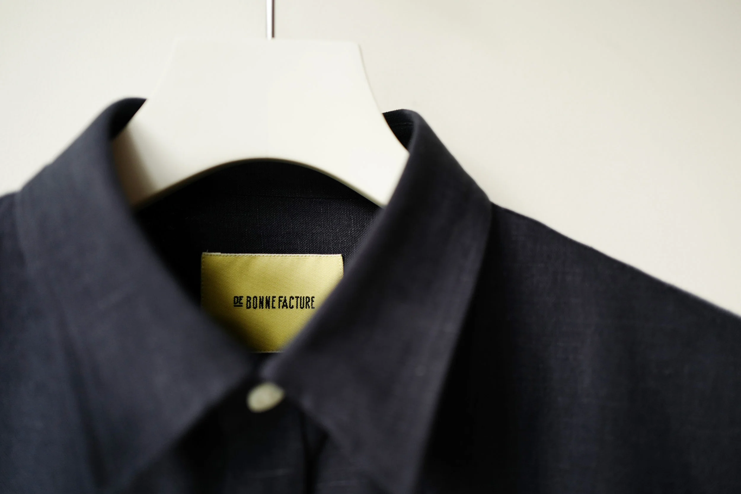 DE BONNE FACTURE BRUSHED BELGIAN LINEN OVERSIZED SHIRT