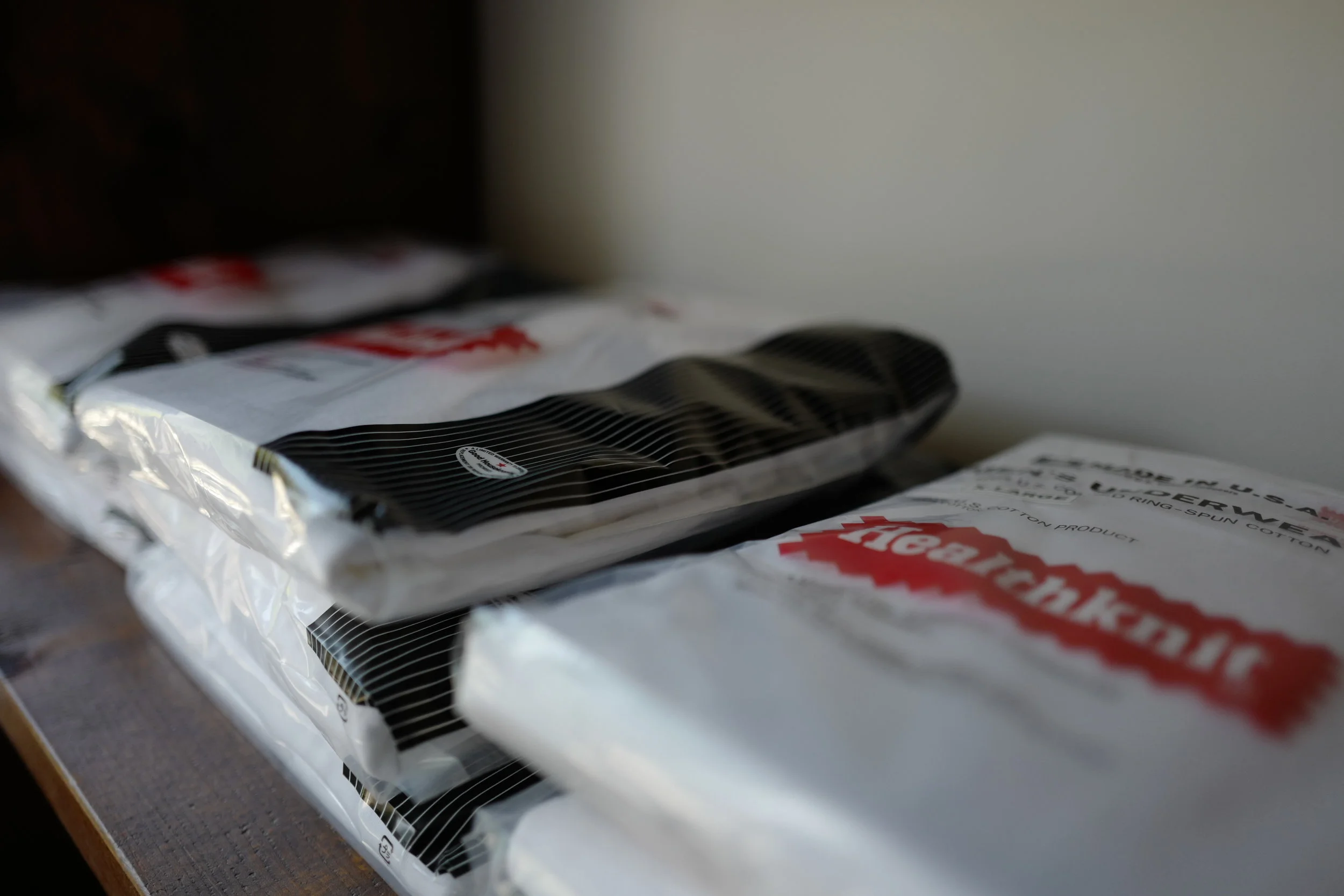 ヘルスニットとシャツ。