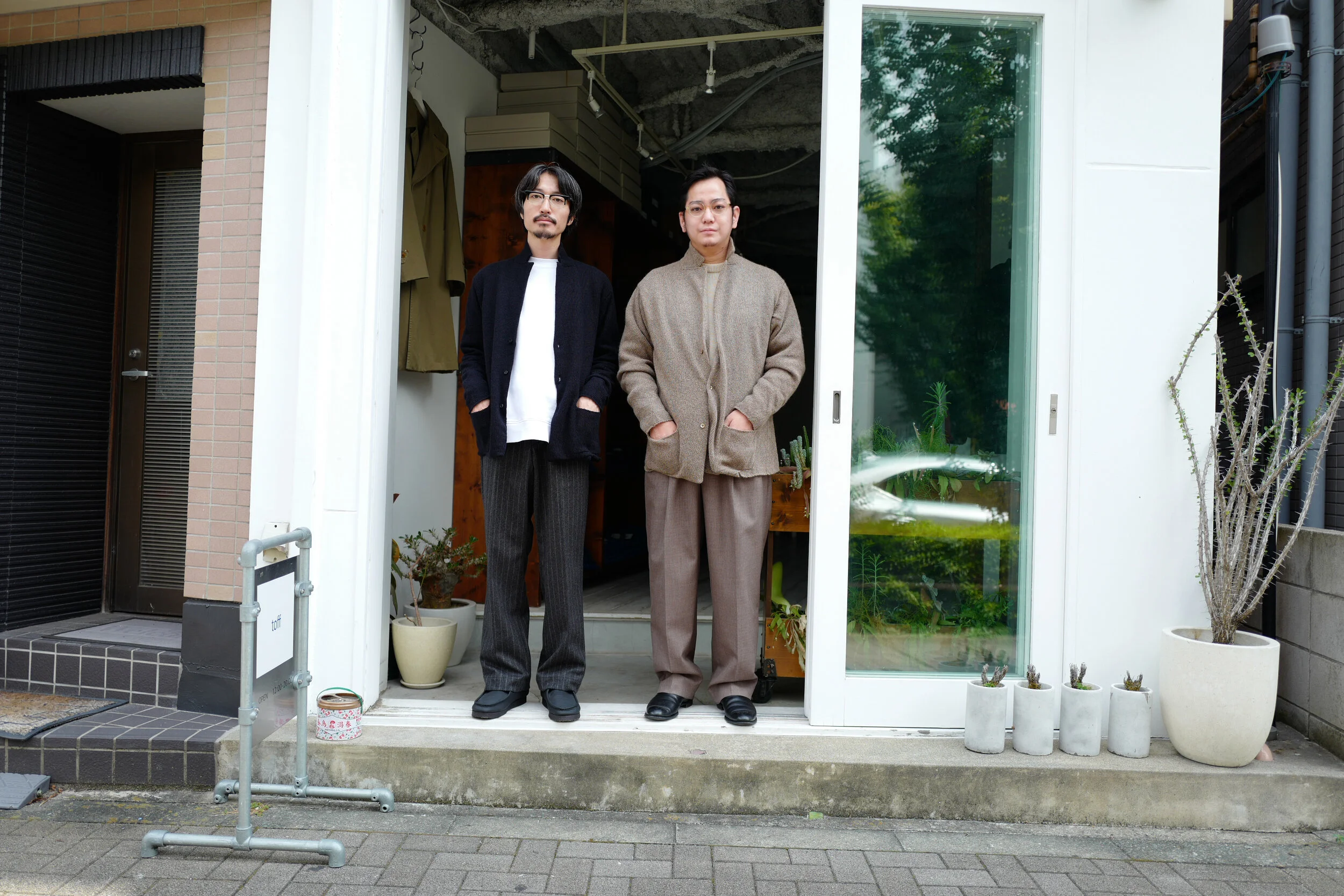 COMOLI CASHMERE KNIT JACKET