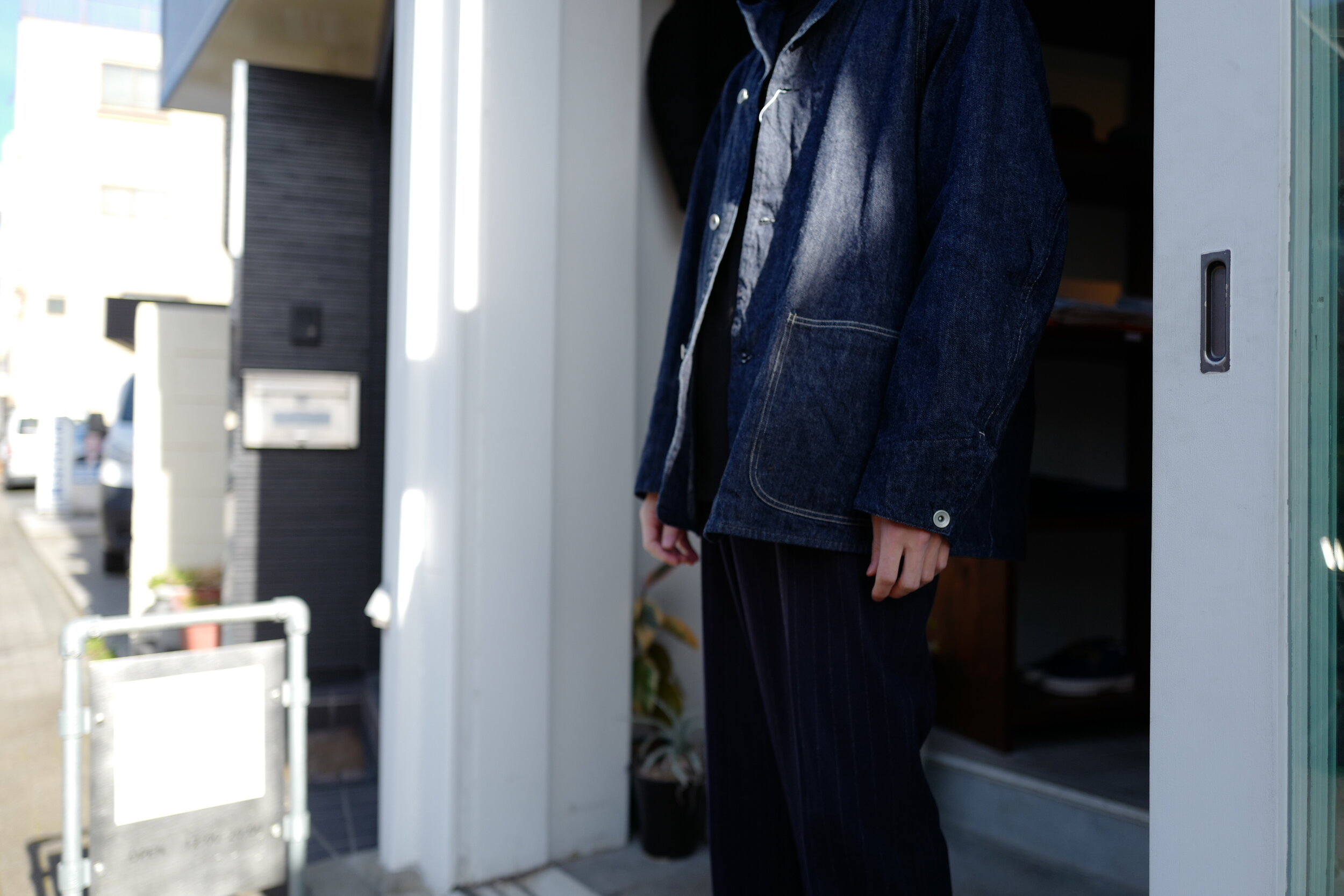 COMOLI  デニムワークジャケット Navy 4