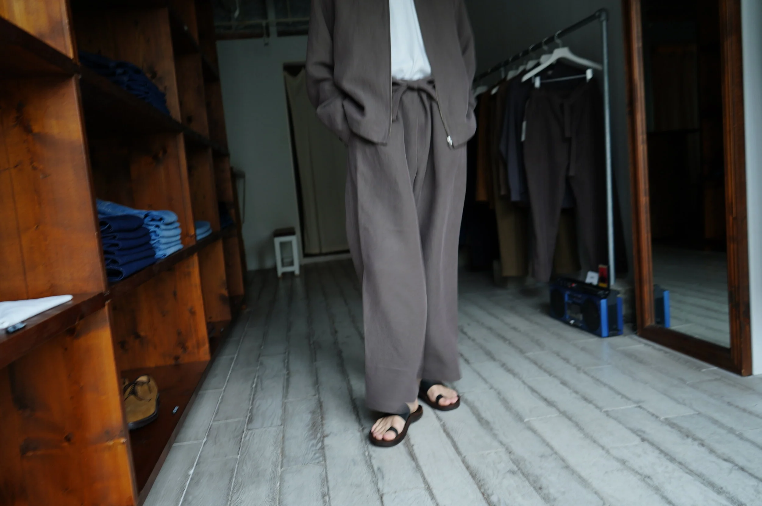 Cale cotton rib &amp; silk linen