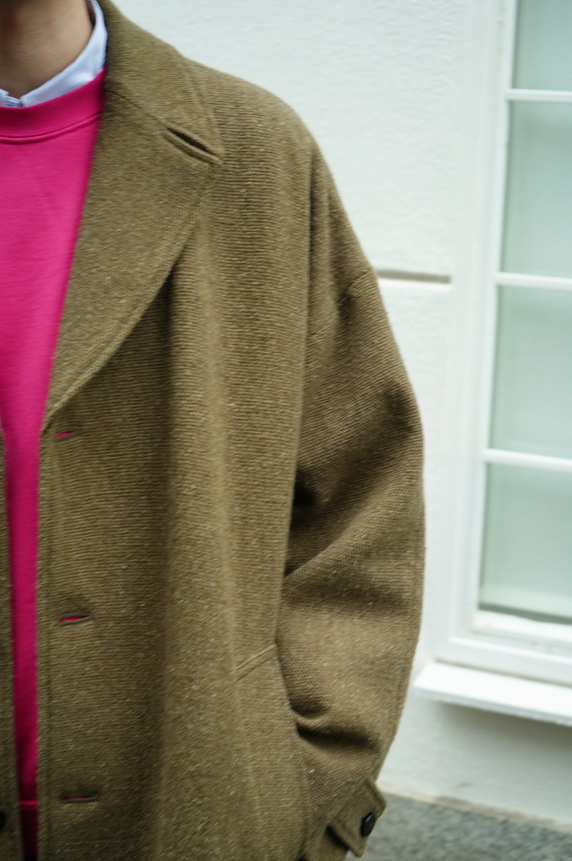 Cale イングリッシュラスター カシミヤ手織り チェスターフィールドコート