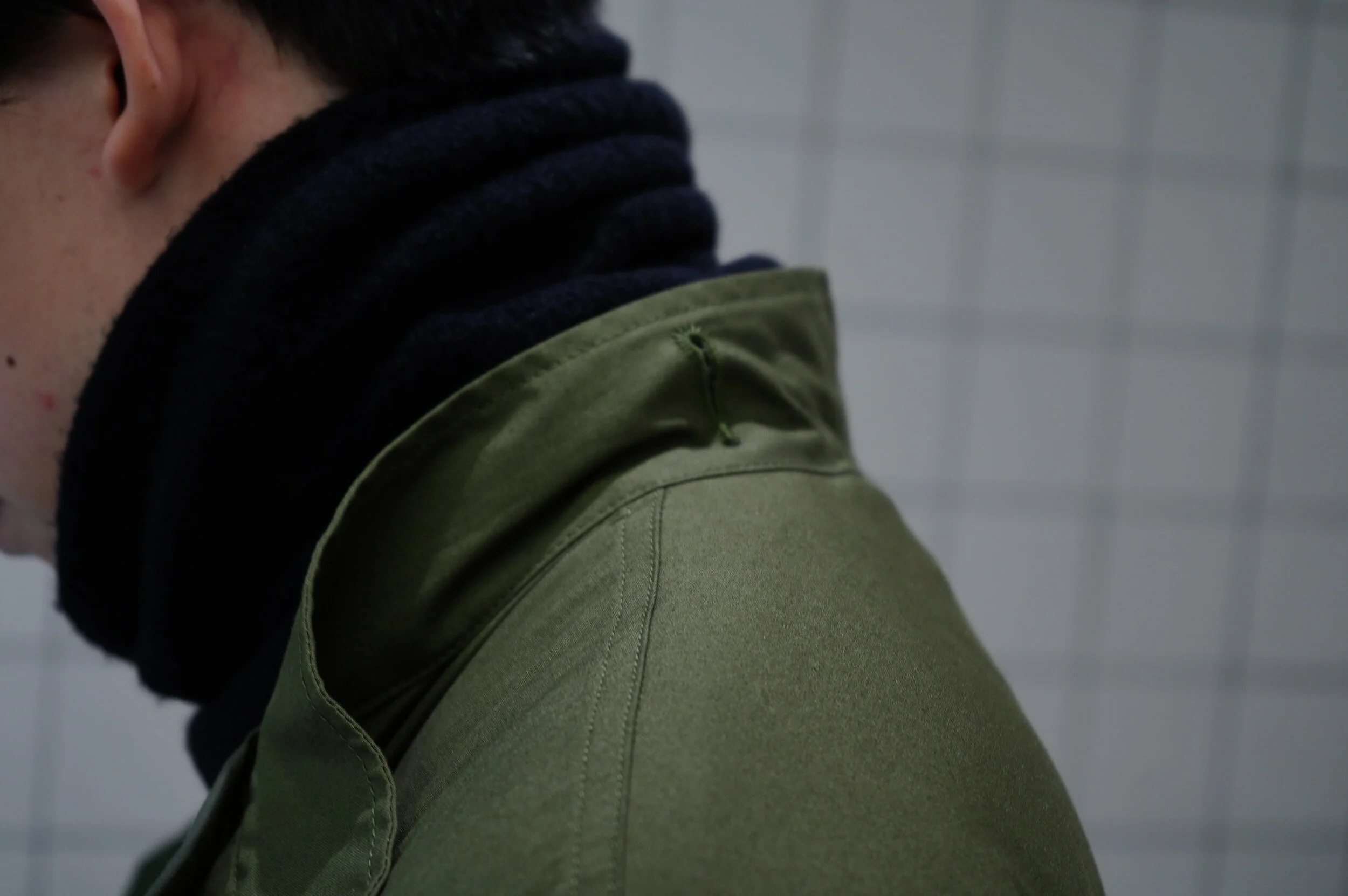 COMOLI シルクフリース ネックウォーマー