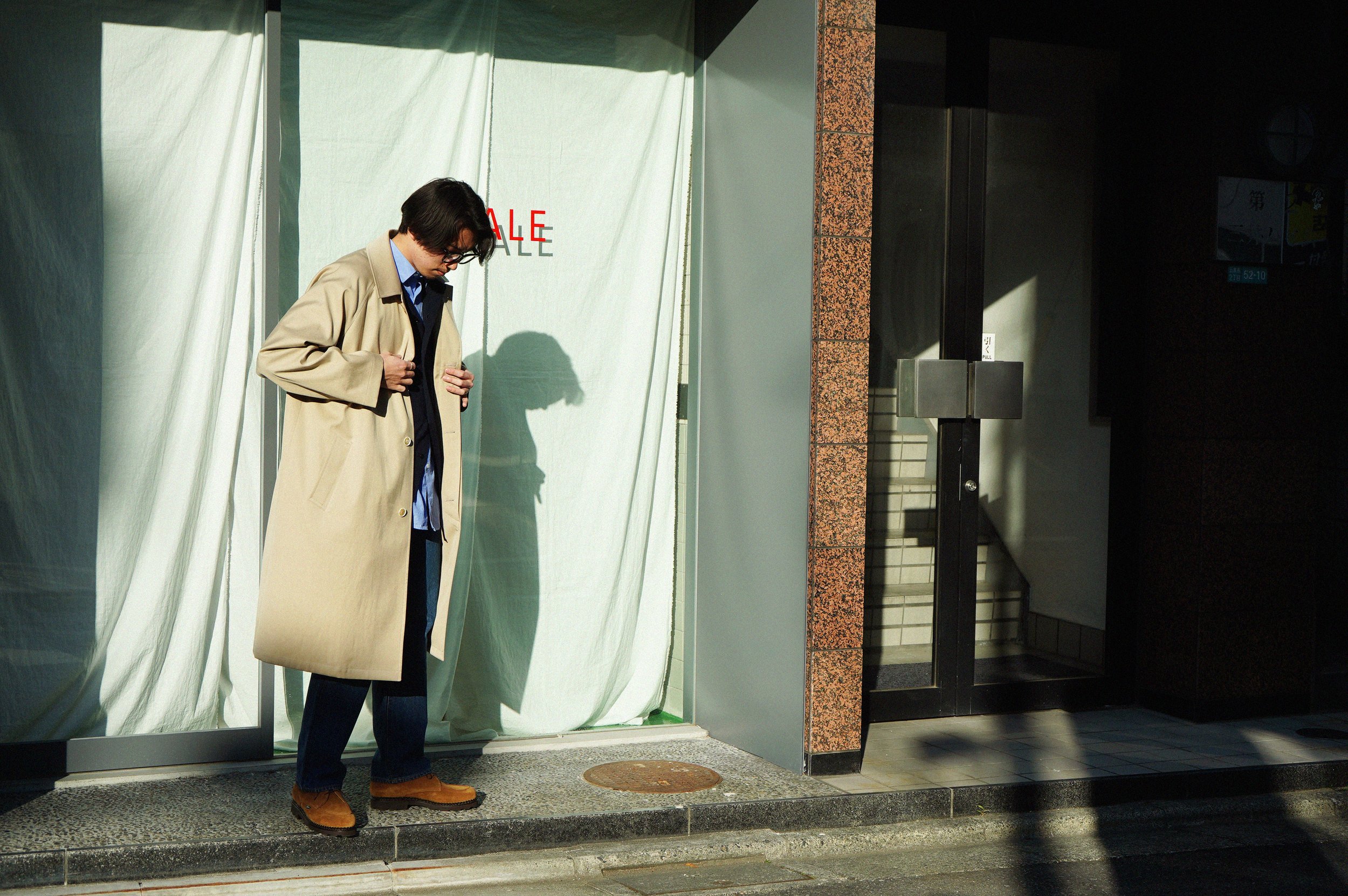AURALEE WASHED FINX CHAMBRAY SOUTIEN COLLAR COAT — TF Blog AURALEE WASHED FINX CHAMBRAY SOUTIEN COLLAR COAT — TF Blog