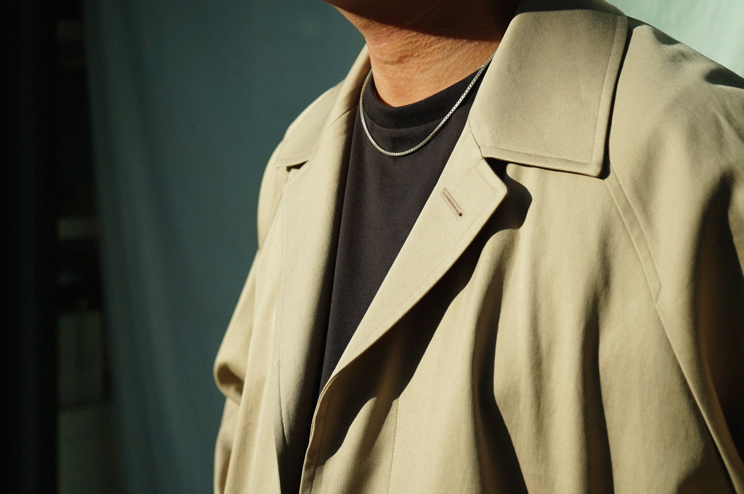 AURALEE WASHED FINX CHAMBRAY SOUTIEN COLLAR COAT — TF Blog