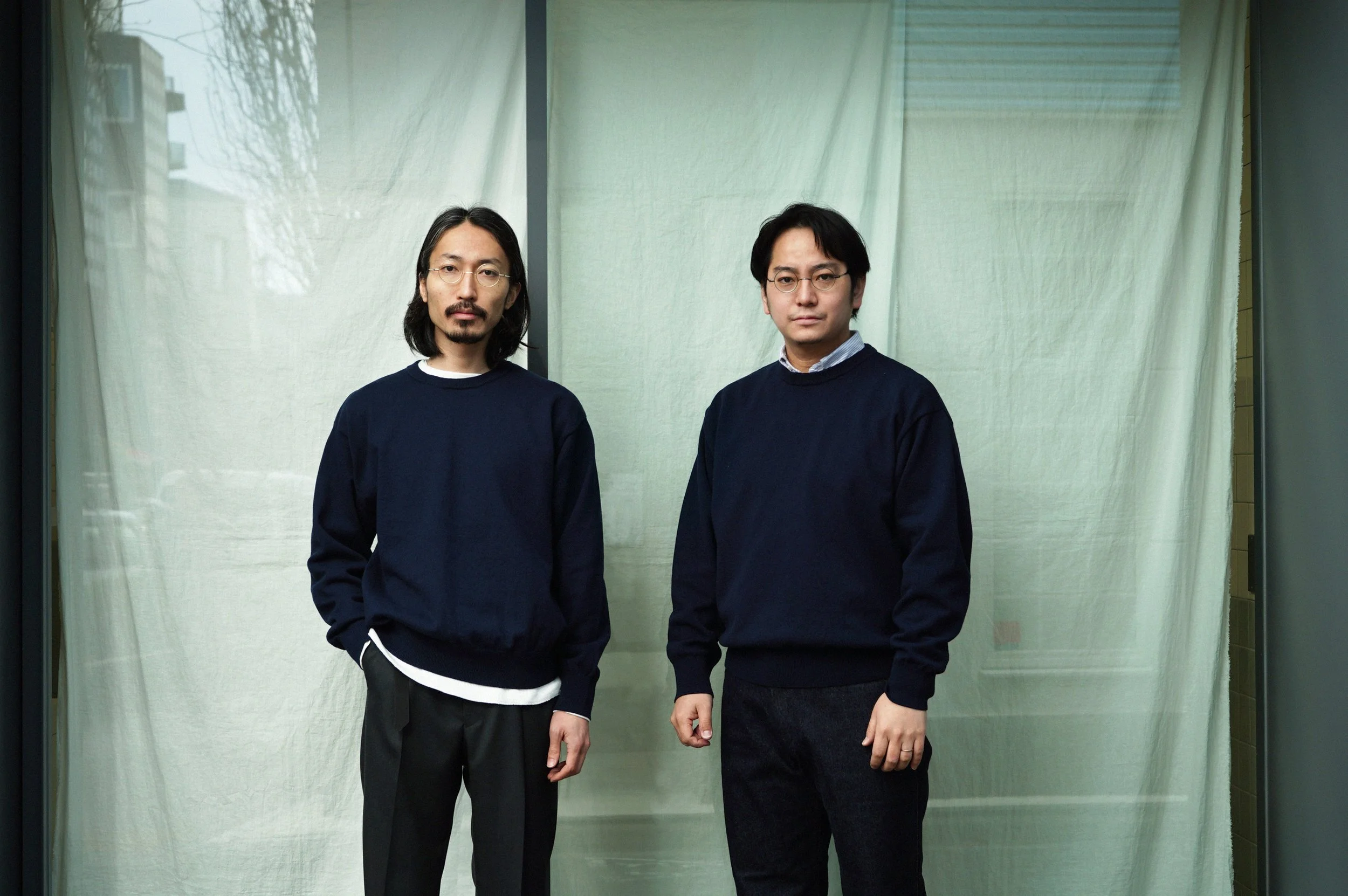 wave cotton crew neck knit