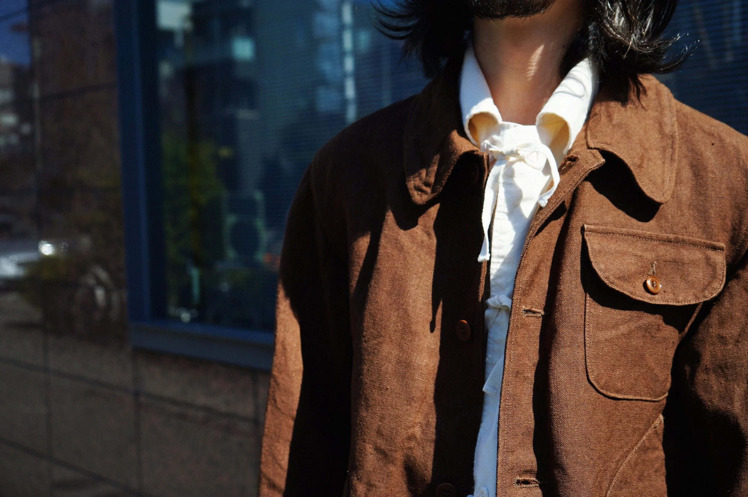 comoli コモリ ヘンプダック ハンティングジャケット comoli ヘンプ