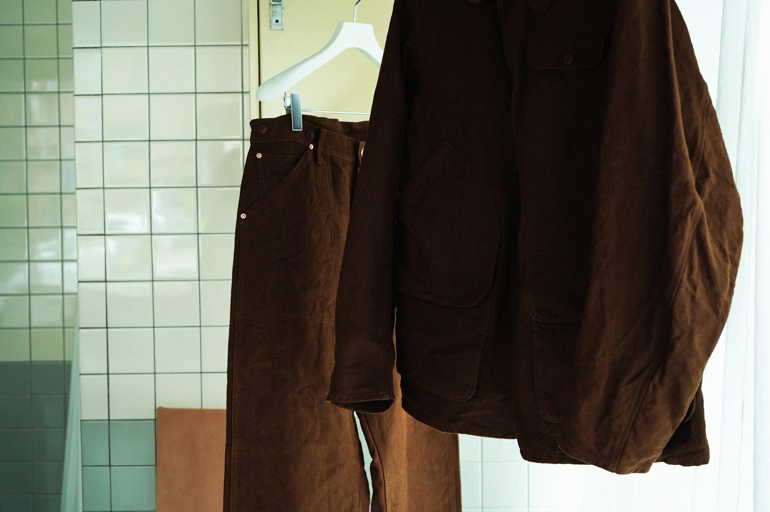 COMOLI ヘンプダック ハンティングジャケット / ペインターパンツ