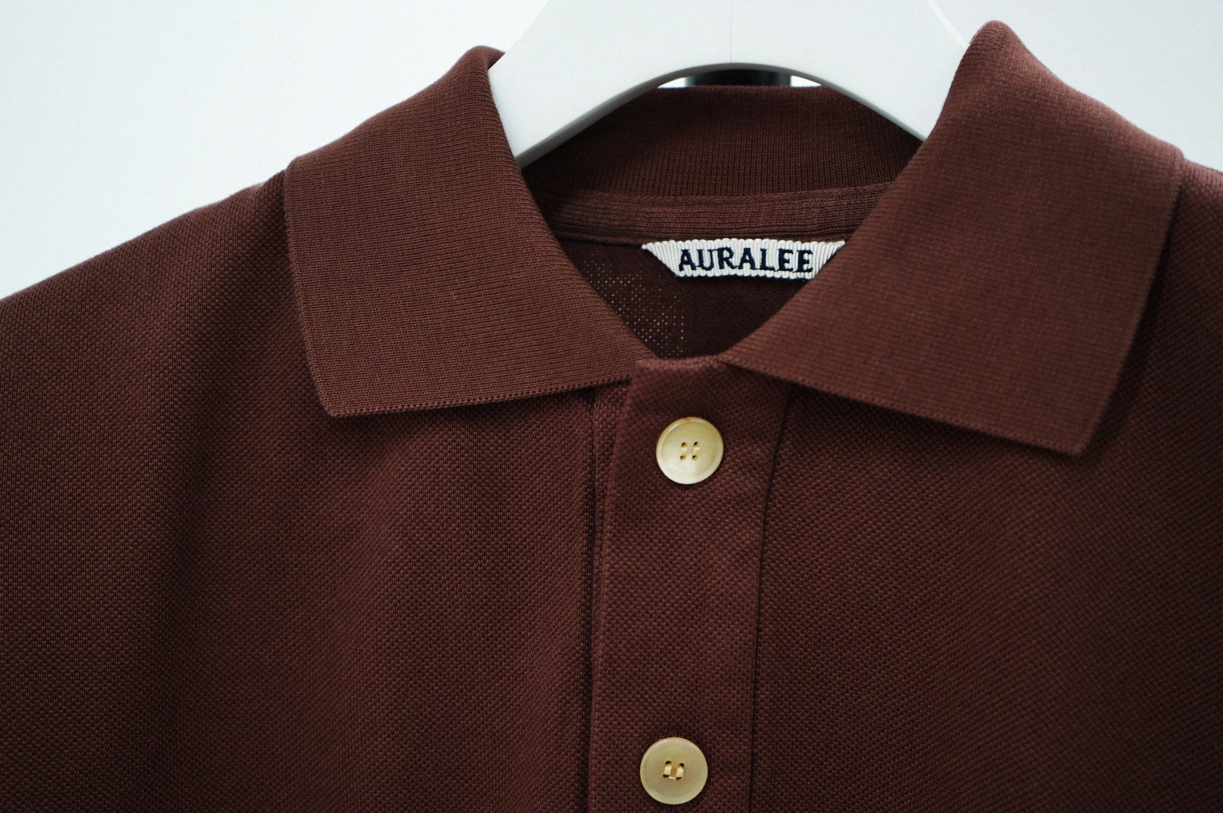 トップス AURALEE SUPER FINE COTTON PIQUE BIG POLO AURALEE -Super Fine Cotton Pique Big Polo- | twelve blog