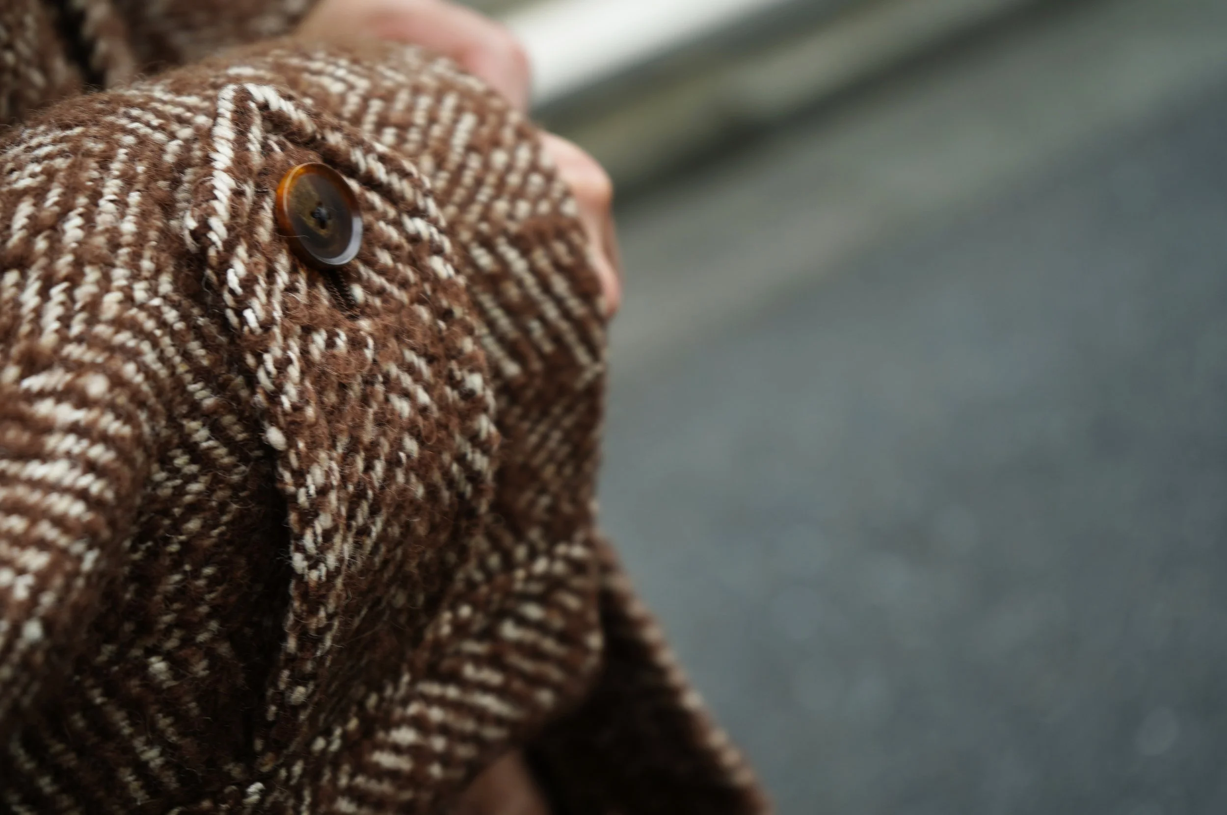 AURALEE WOOL ALPACA HERRINGBONE TWEED SOUTIEN COLLAR COAT — TF Blog
