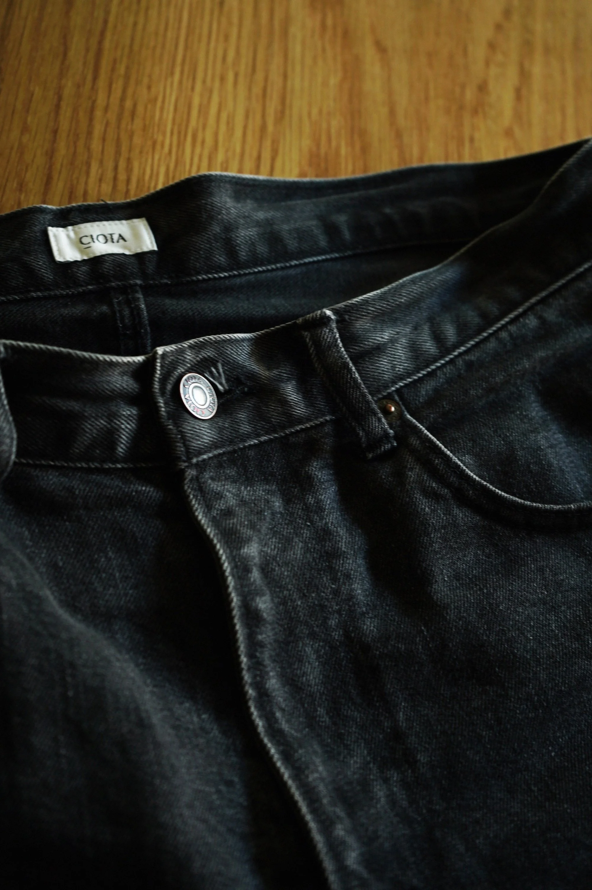 ブラックデニムの経年変化