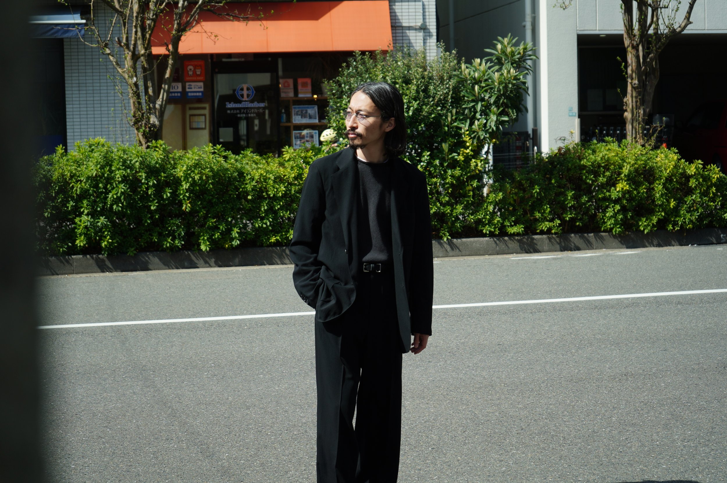 AURALEE HARD TWIST WOOL VIYELLA JACKET &amp; SLACKS