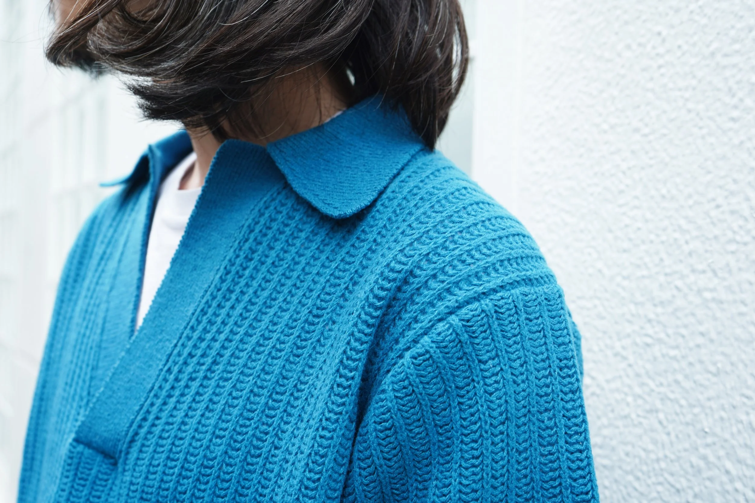 AURALEE BRUSHED COTTON WOOL RIB KNIT SKIPPER POLO — TF Blog