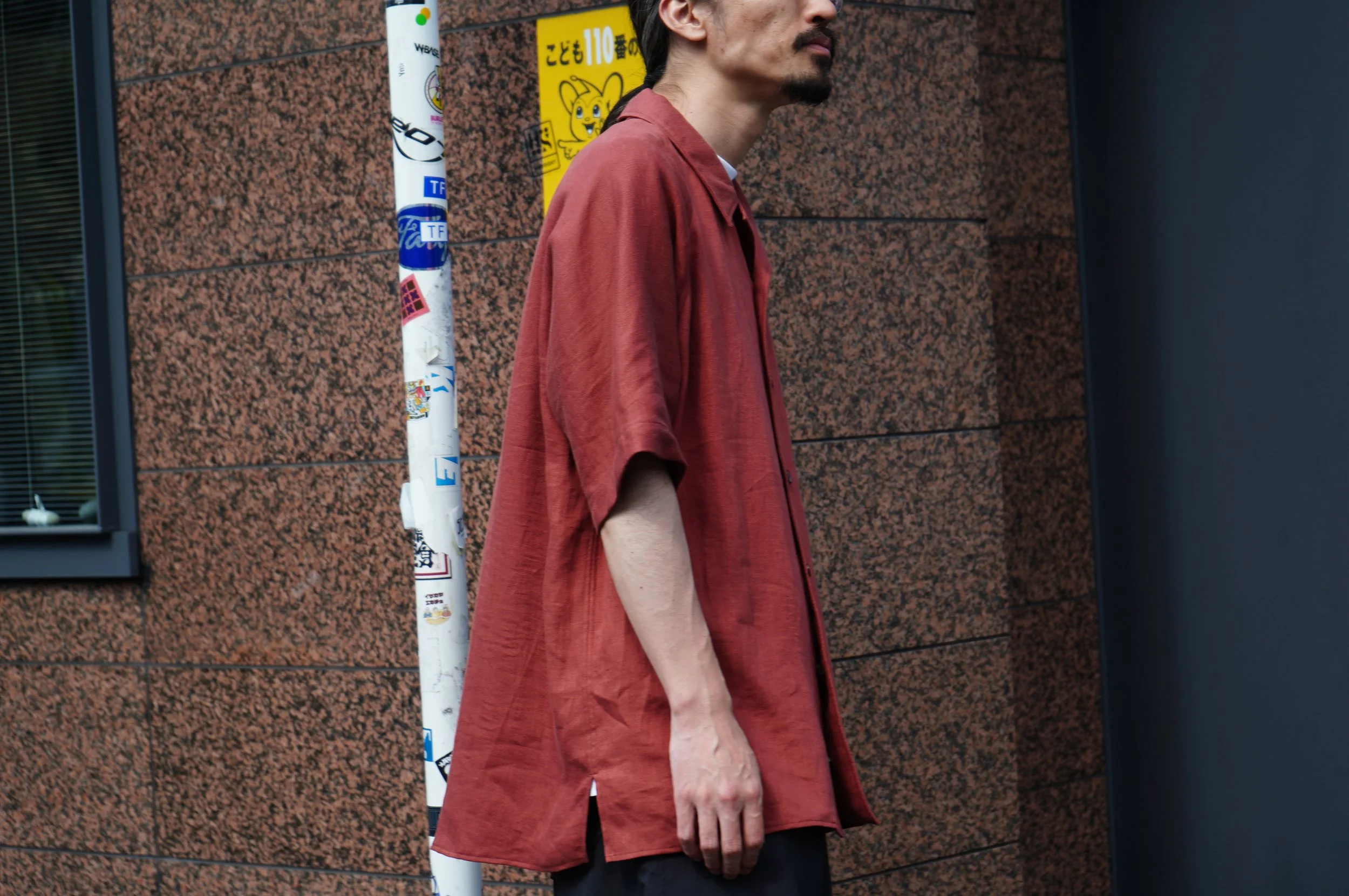 ションヘルリネン・キャバリーツイル・ショートスリーブシャツ