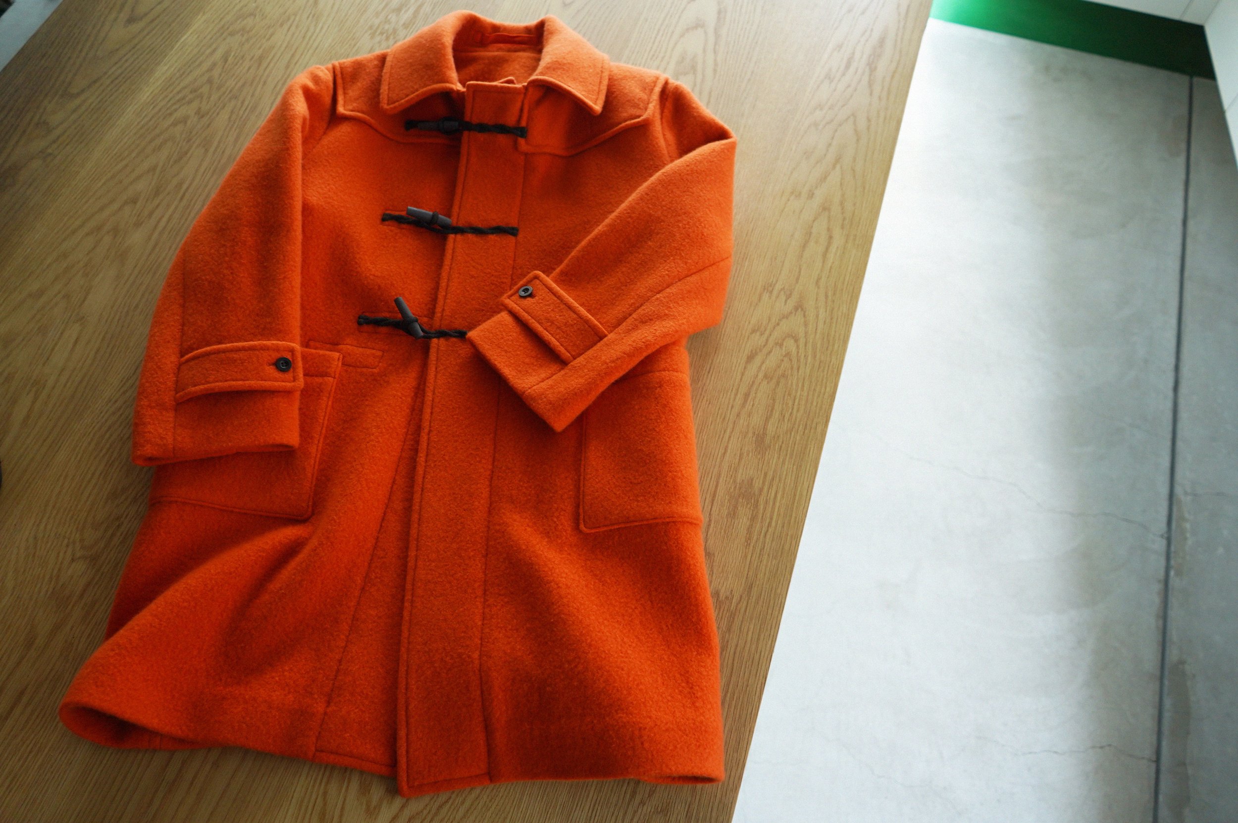 KAPTAIN SUNSHINE ウールカシミヤダッフルコート 38 はぶけ KAPTAIN SUNSHINE ウールカシミヤダッフルコート 38 はぶけ
