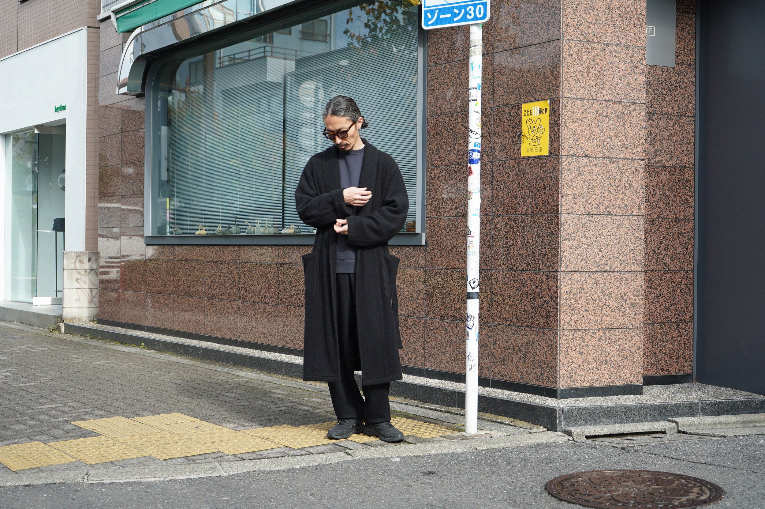 COMOLI カシミヤ ローブコート