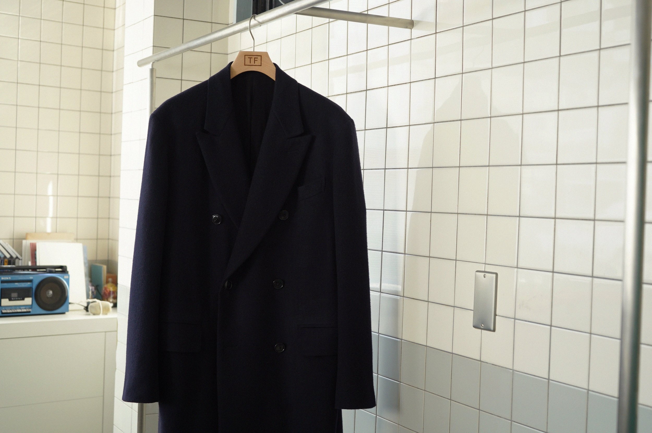 [最安値]Comoli カシミヤダブルチェスターコート COMOLI】カシミヤ ダブルチェスターコート (ジャケット/アウター