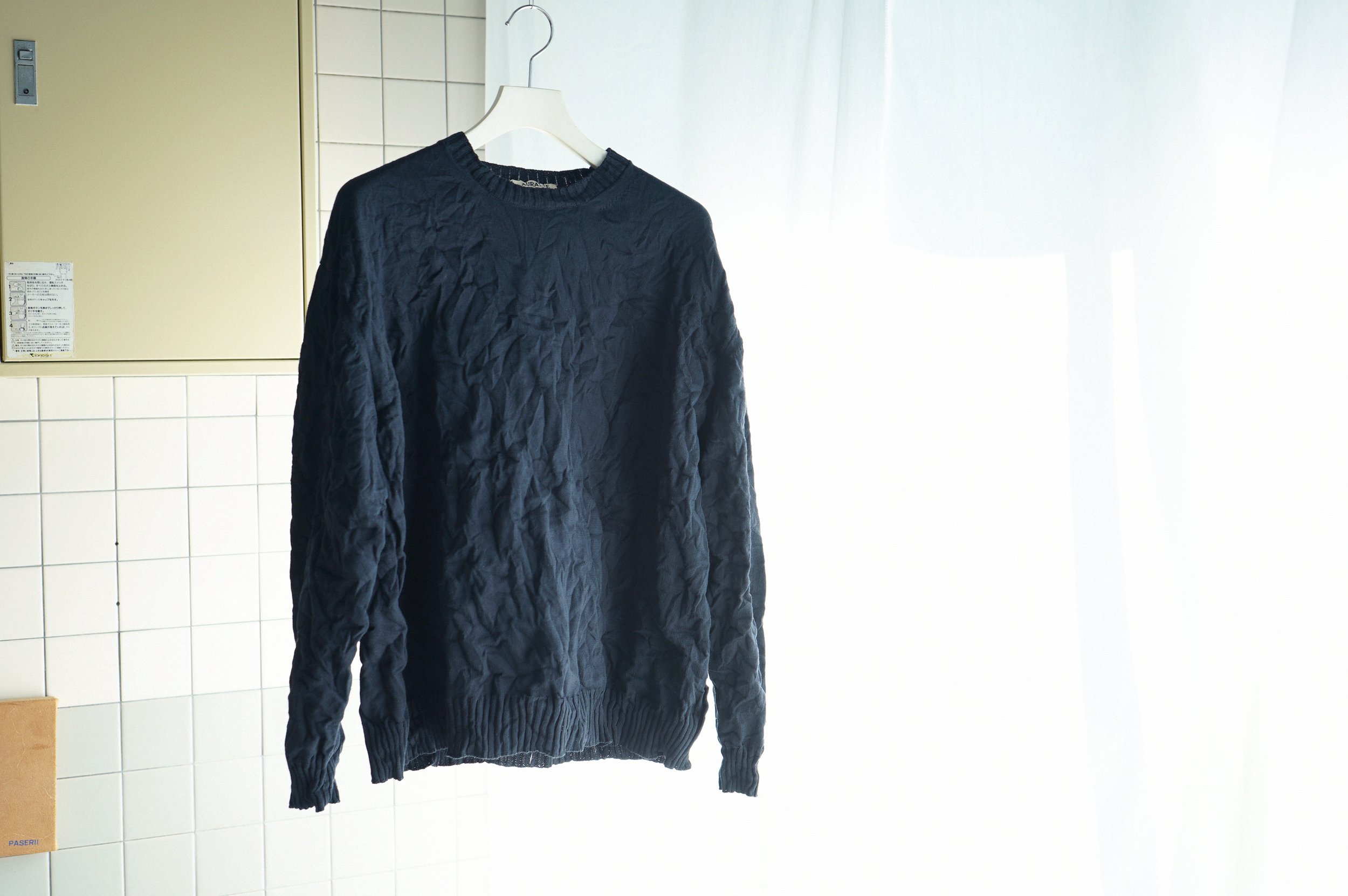 AURALEE WRINKLED DRY COTTON KNIT P/O — TF Blog AURALEE WRINKLED DRY COTTON KNIT P/O — TF Blog