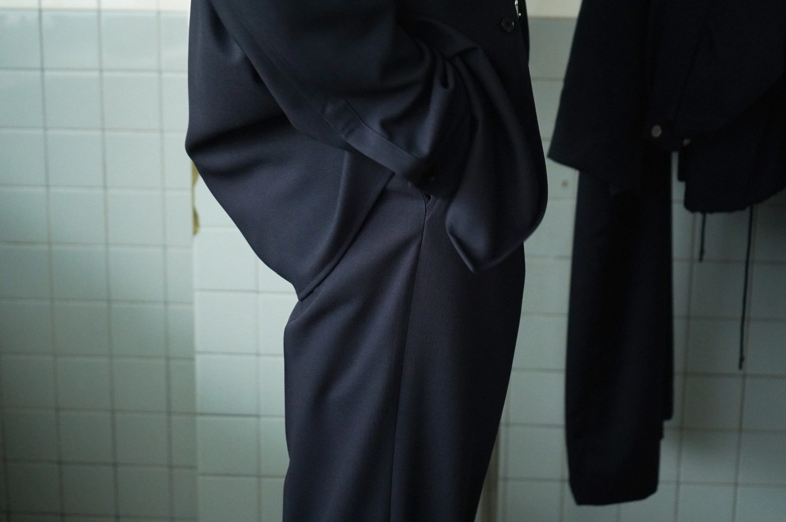 HARD TWIST WOOL DOBBY