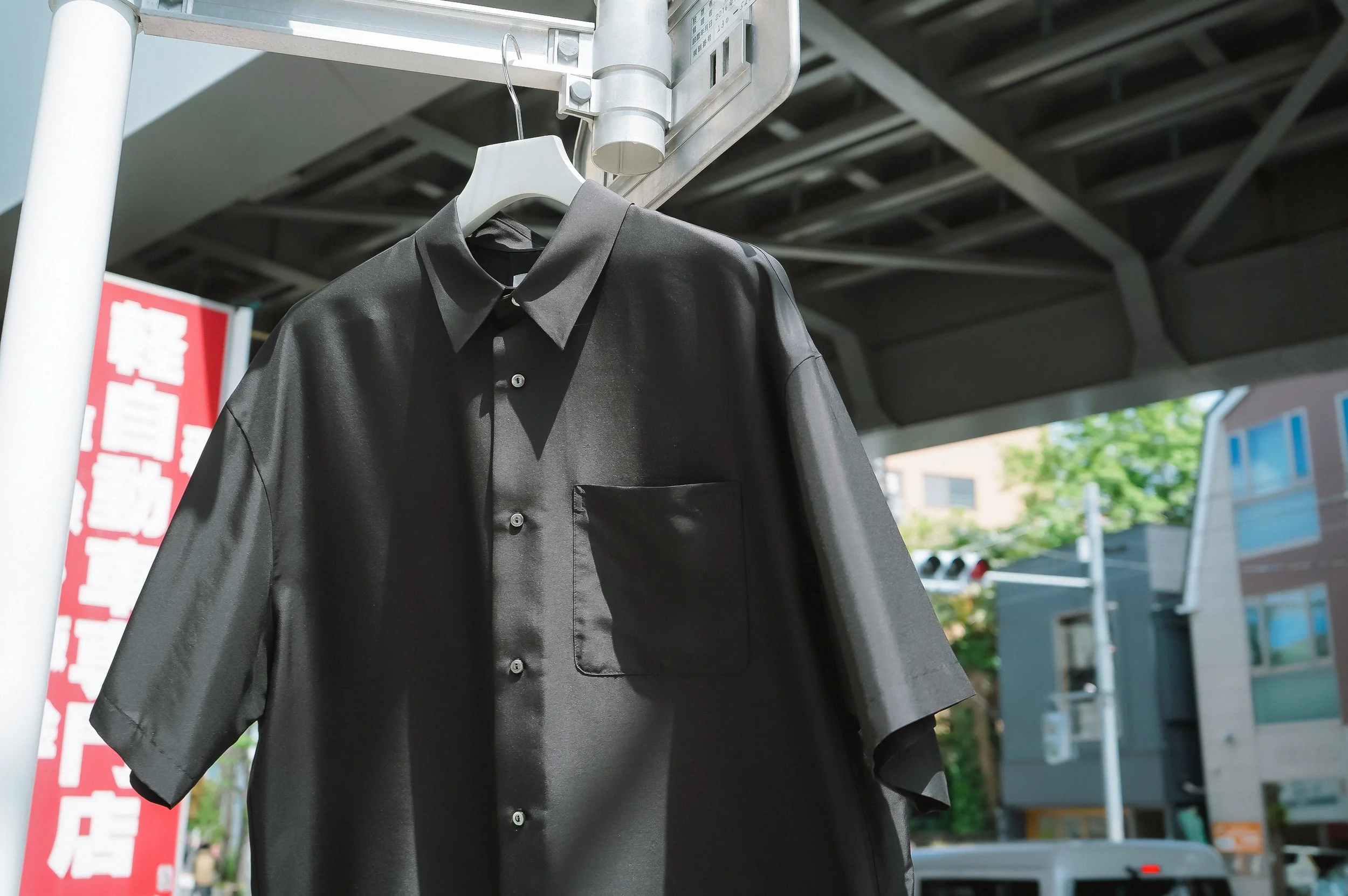 awasa シルク ショートスリーブシャツ