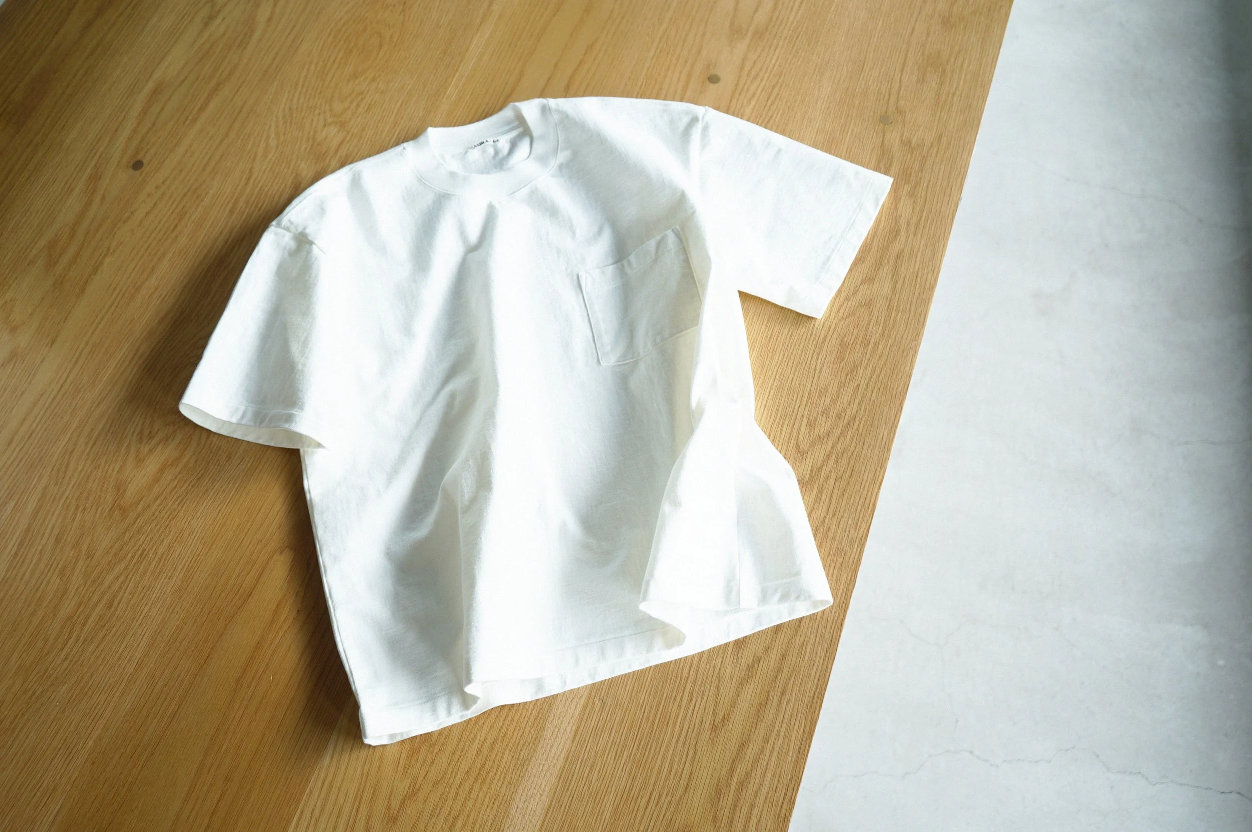 AURALEE HEAVY WEIGHT TEE