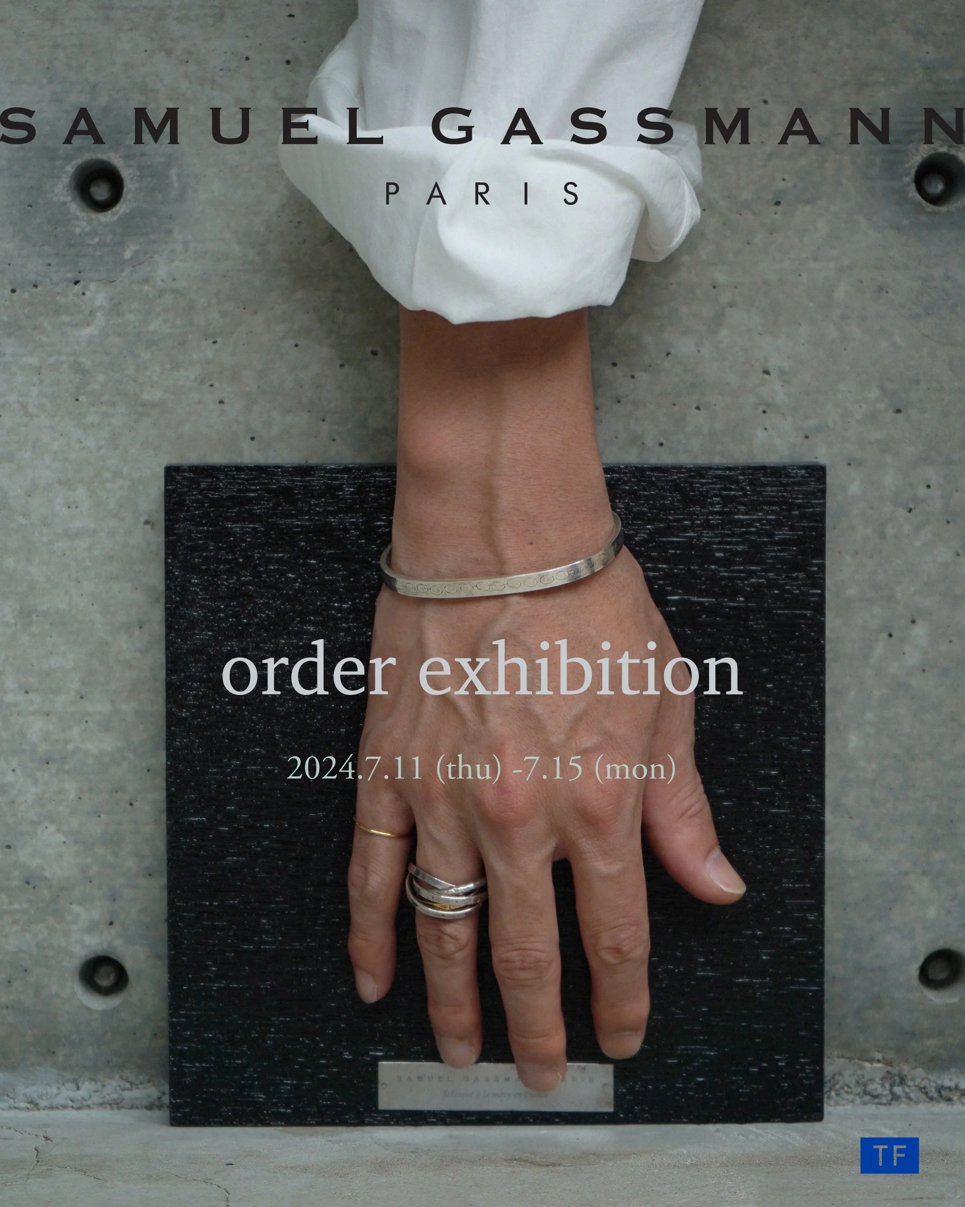 Samuel Gassmann Paris - order exhibition -