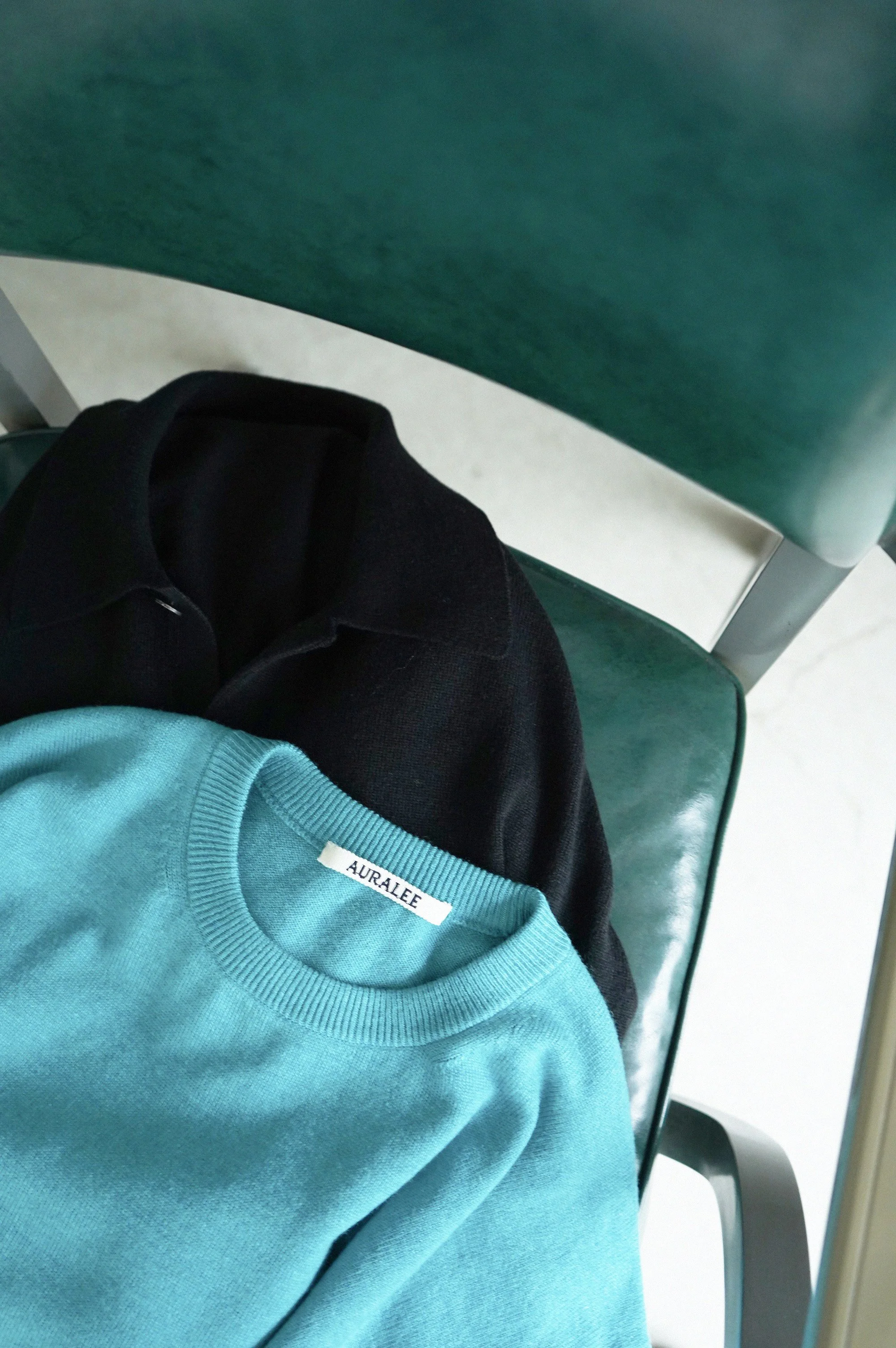 AURALEE CASHMERE SILK WOOL KNIT