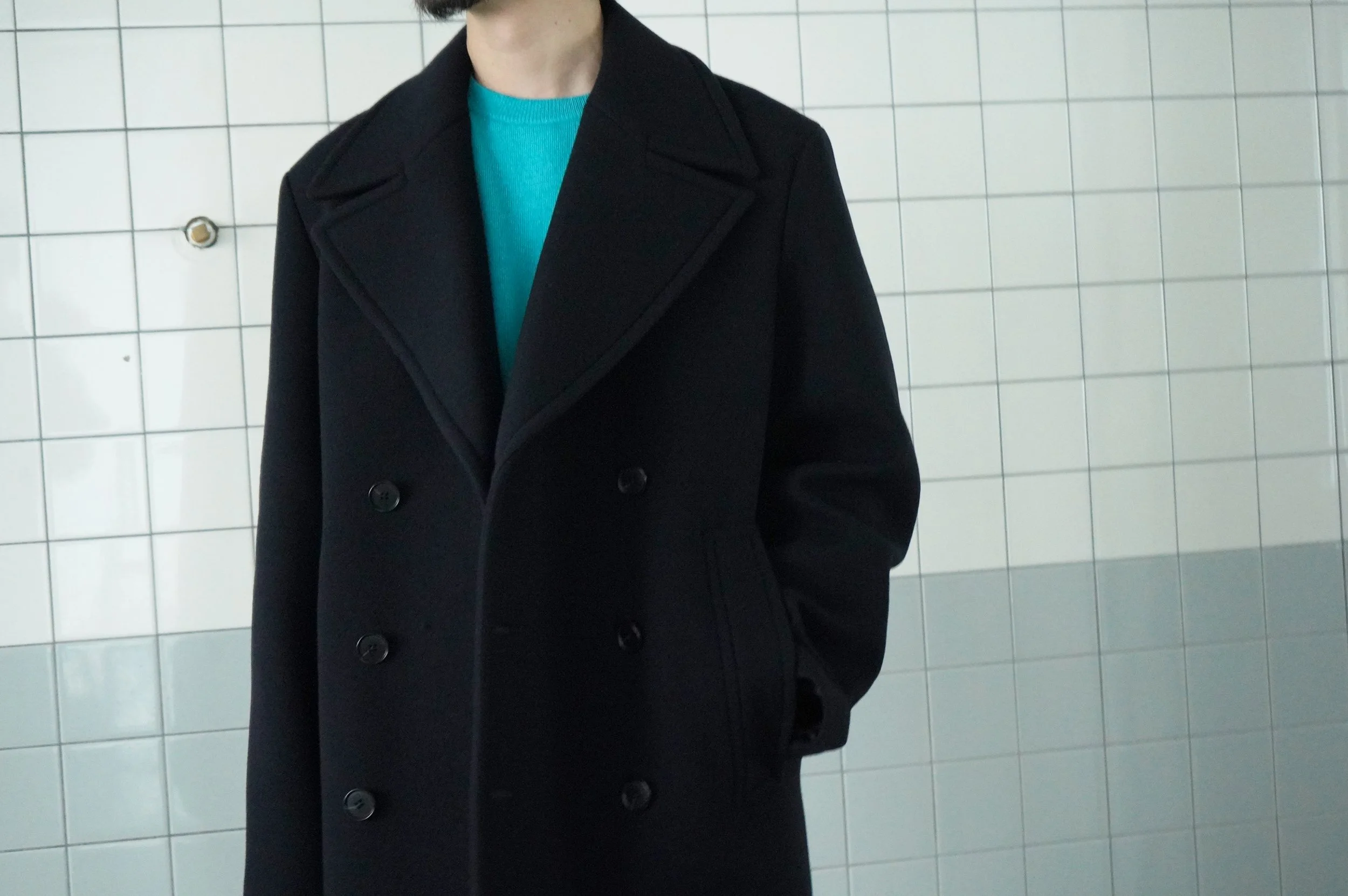 ジャケット・アウター AURALEE SPONGE WOOL MELTON P-COAT AURALEE(オーラリー)SPONGE WOOL MELTON P-COAT A24AC02SB