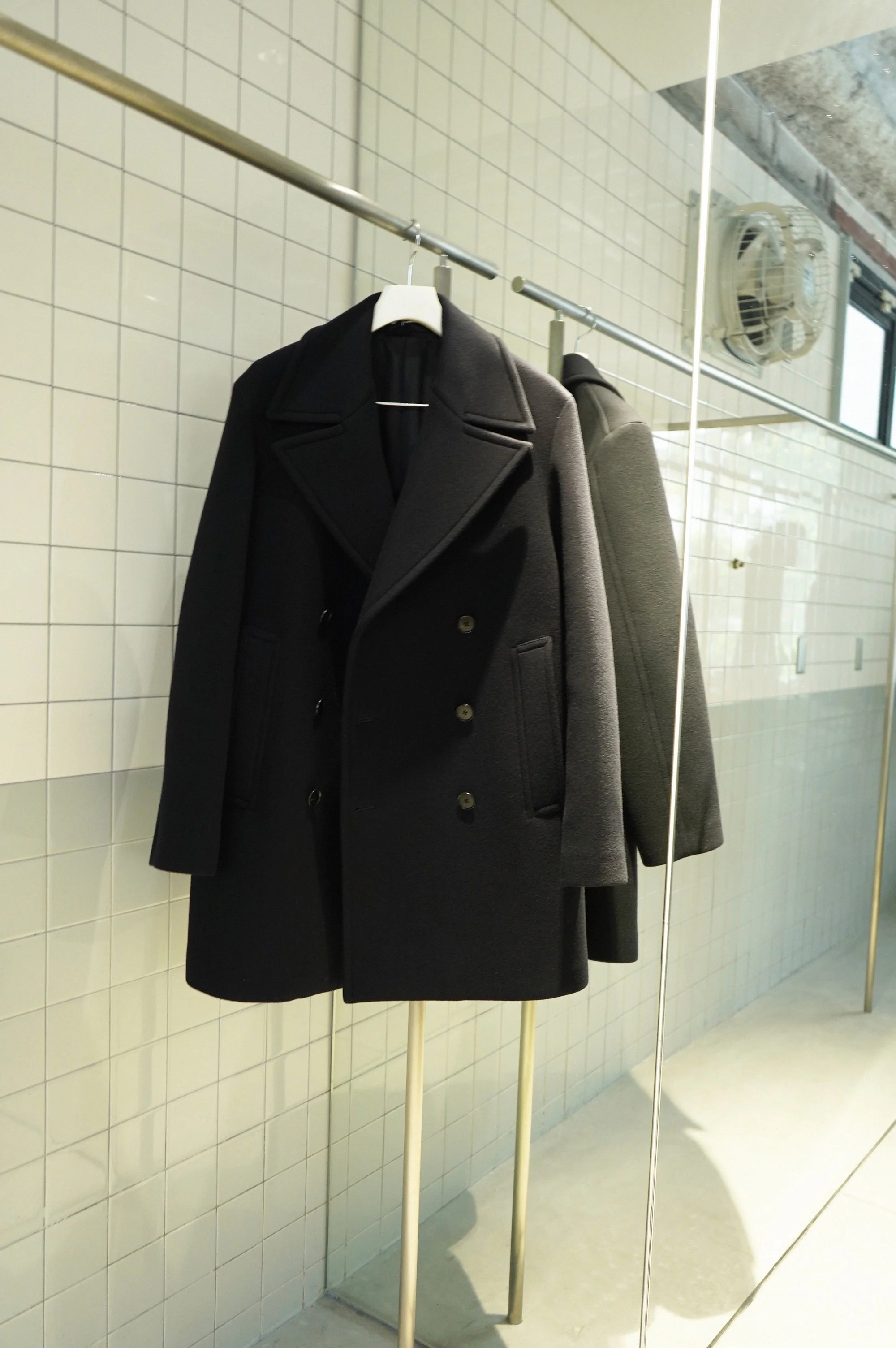 AURALEE SPONGE WOOL MELTON P-COAT