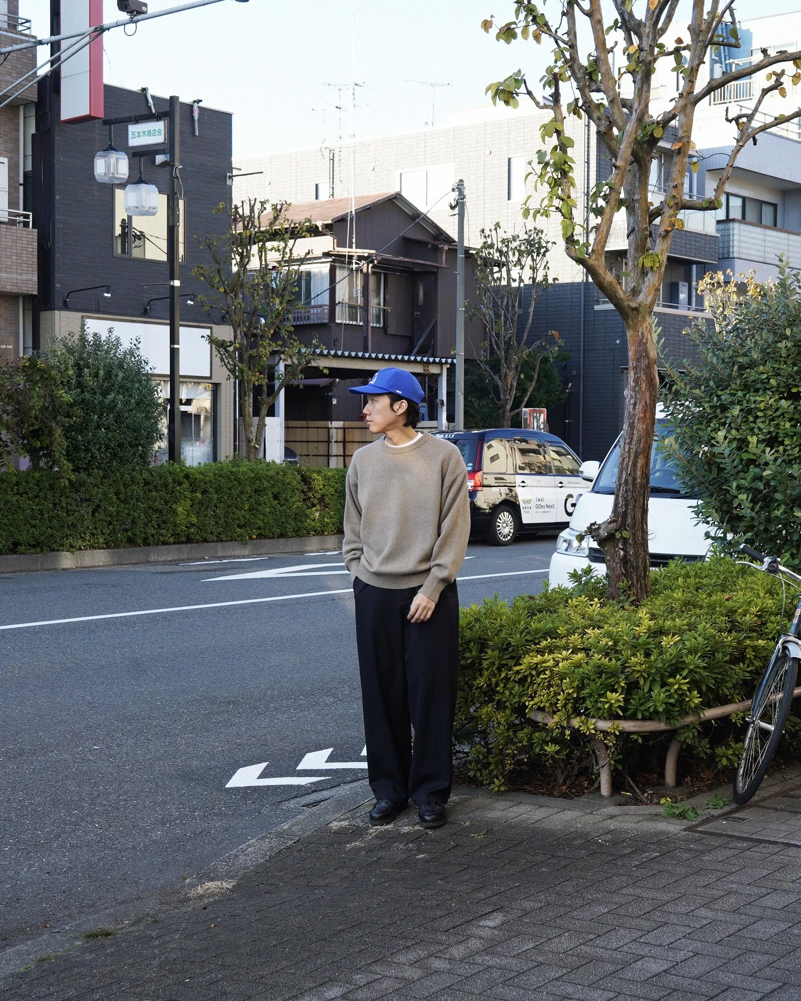 タイセーレビューfor awasa ウールギャバジン"day off" オーバーパンツ