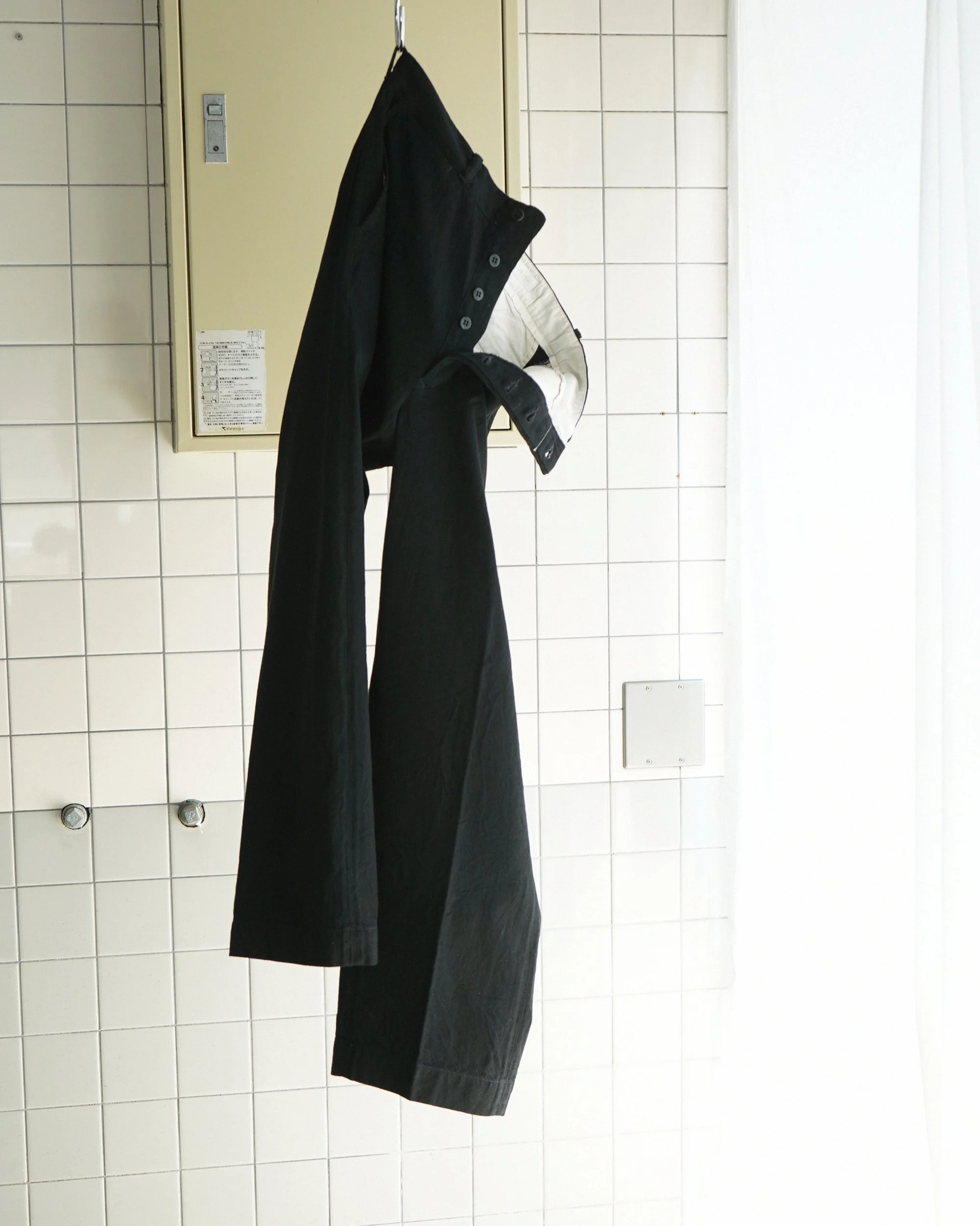 BAUTH の BLACK TWILL TROUSERS