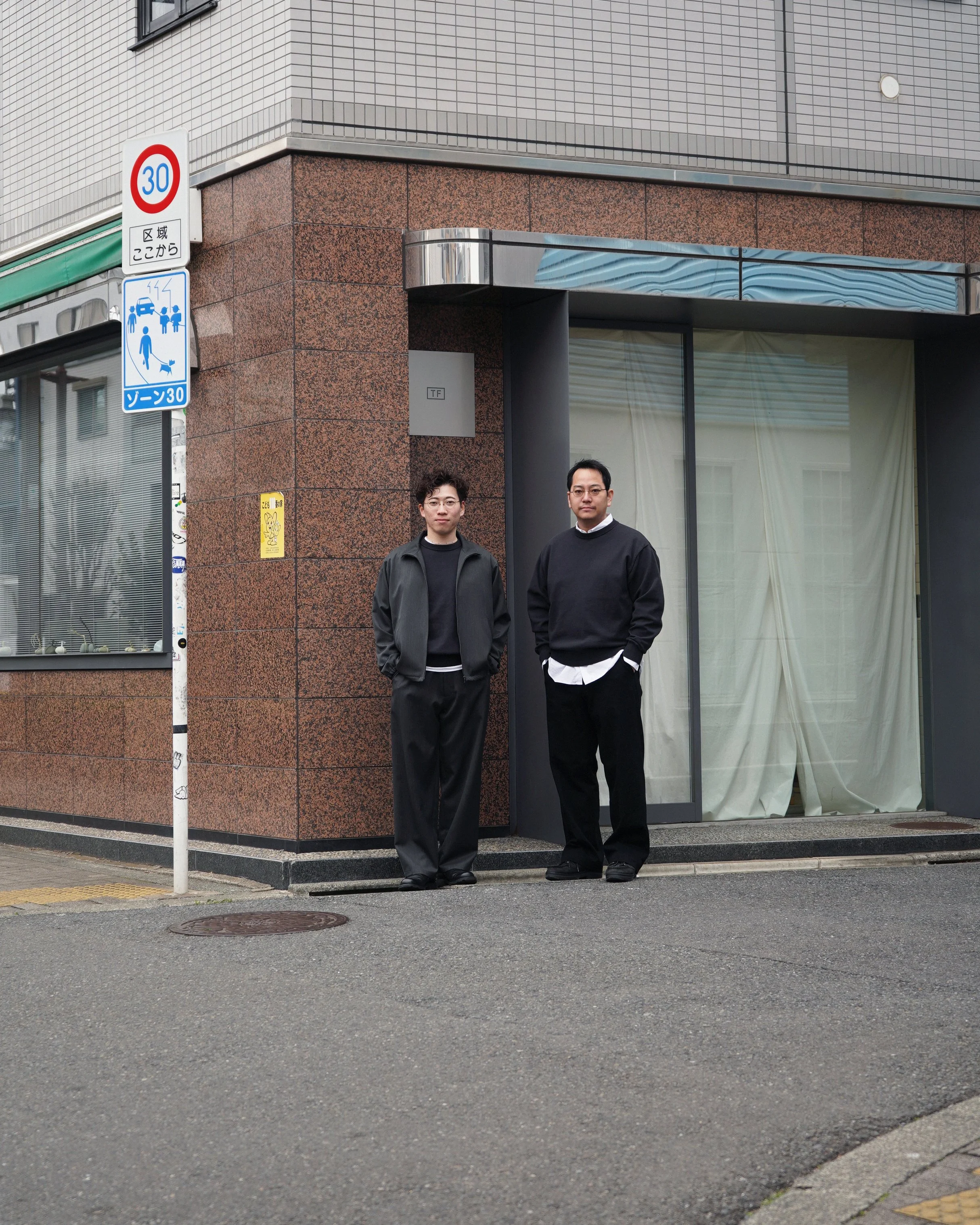 Yonetomi × TF : wave cotton crew neck knit -今日から-