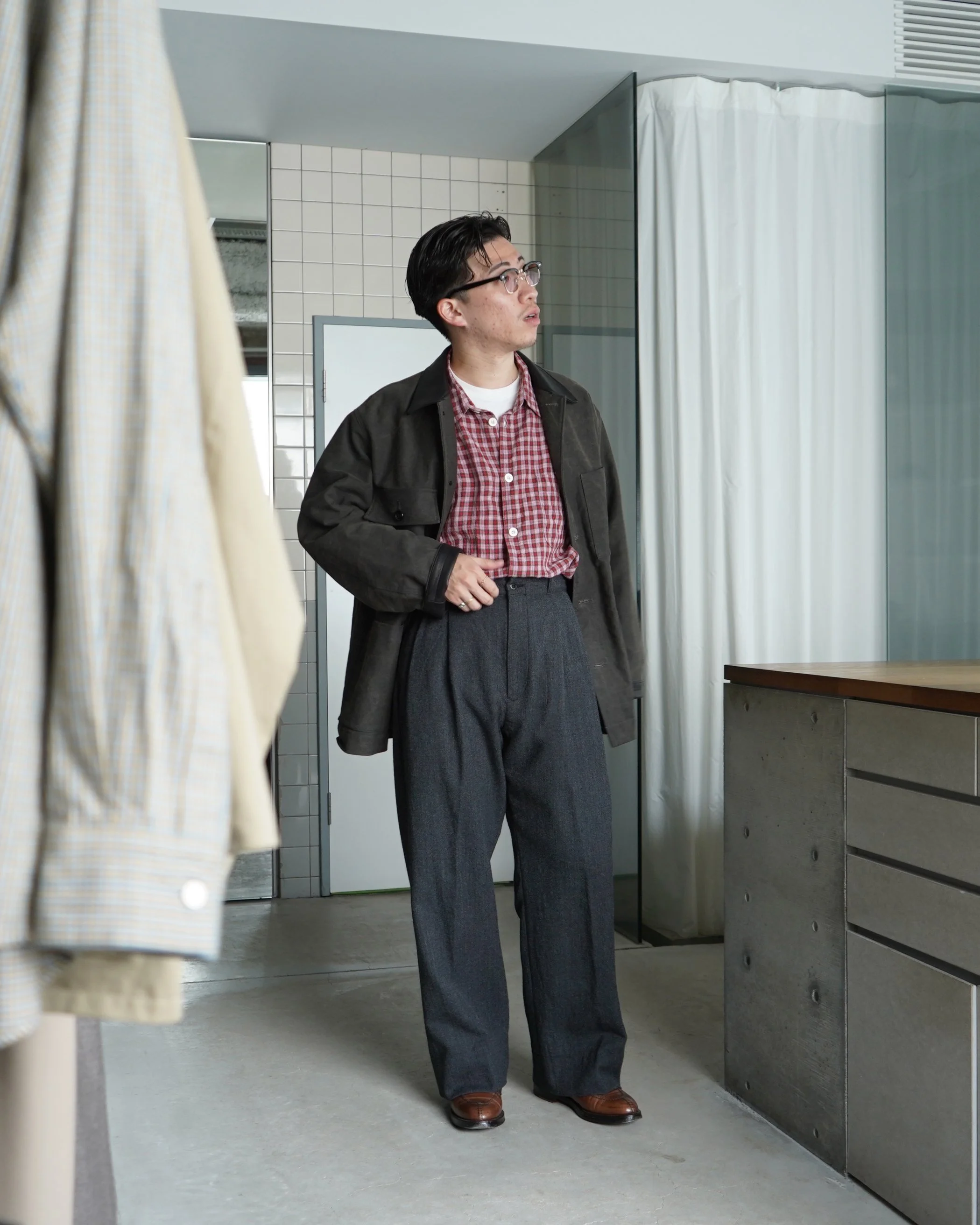 洋服とコーヒー