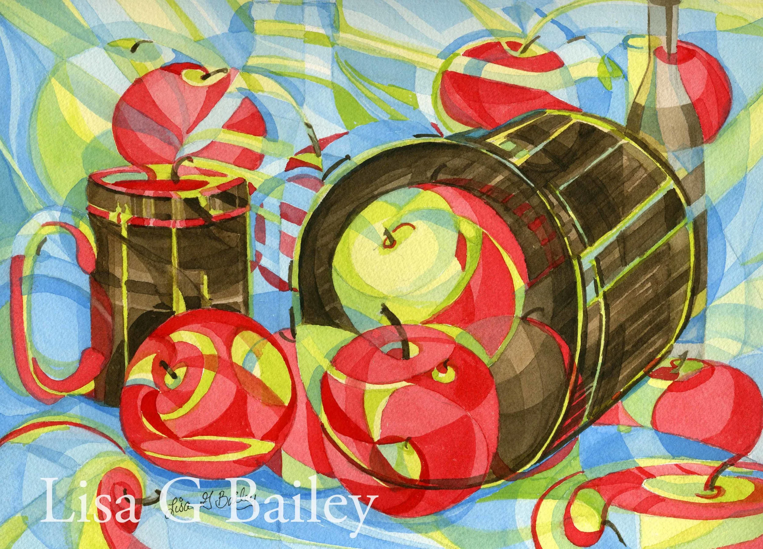 Apple Cider - Watercolor