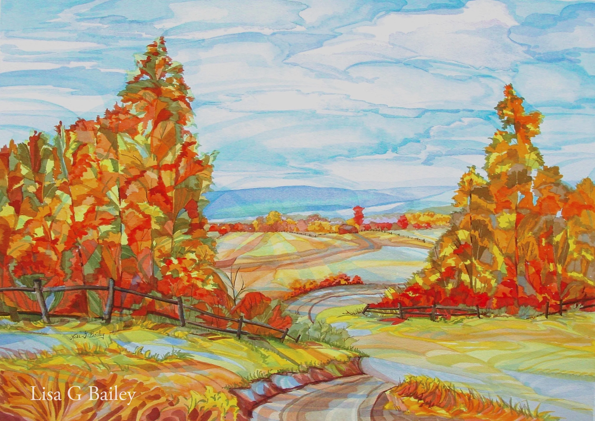 Fall Finale - Watercolor